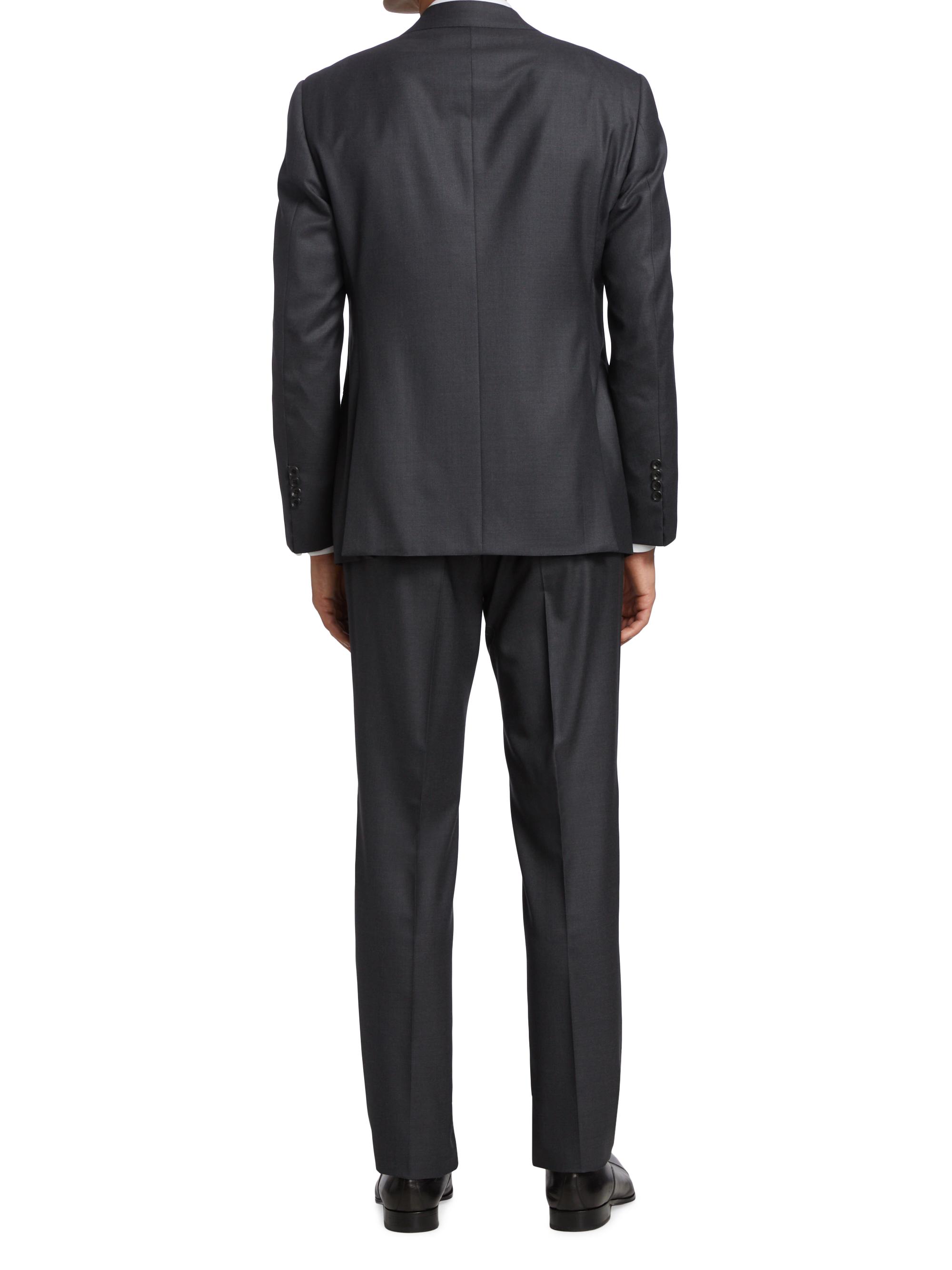 Giorgio Armani Wool & Silk Two-Piece Suit | Saks Fifth Avenue