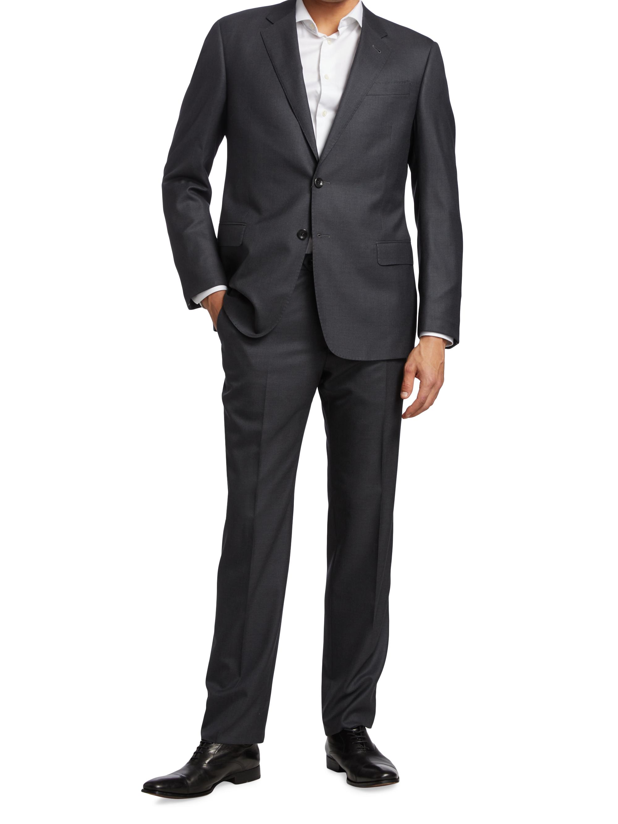 【良シルエット◎】 Giorgio Armani ウールシルク セットアップ Giorgio Armani Wool & Silk Two-Piece Suit | Saks Fifth Avenue