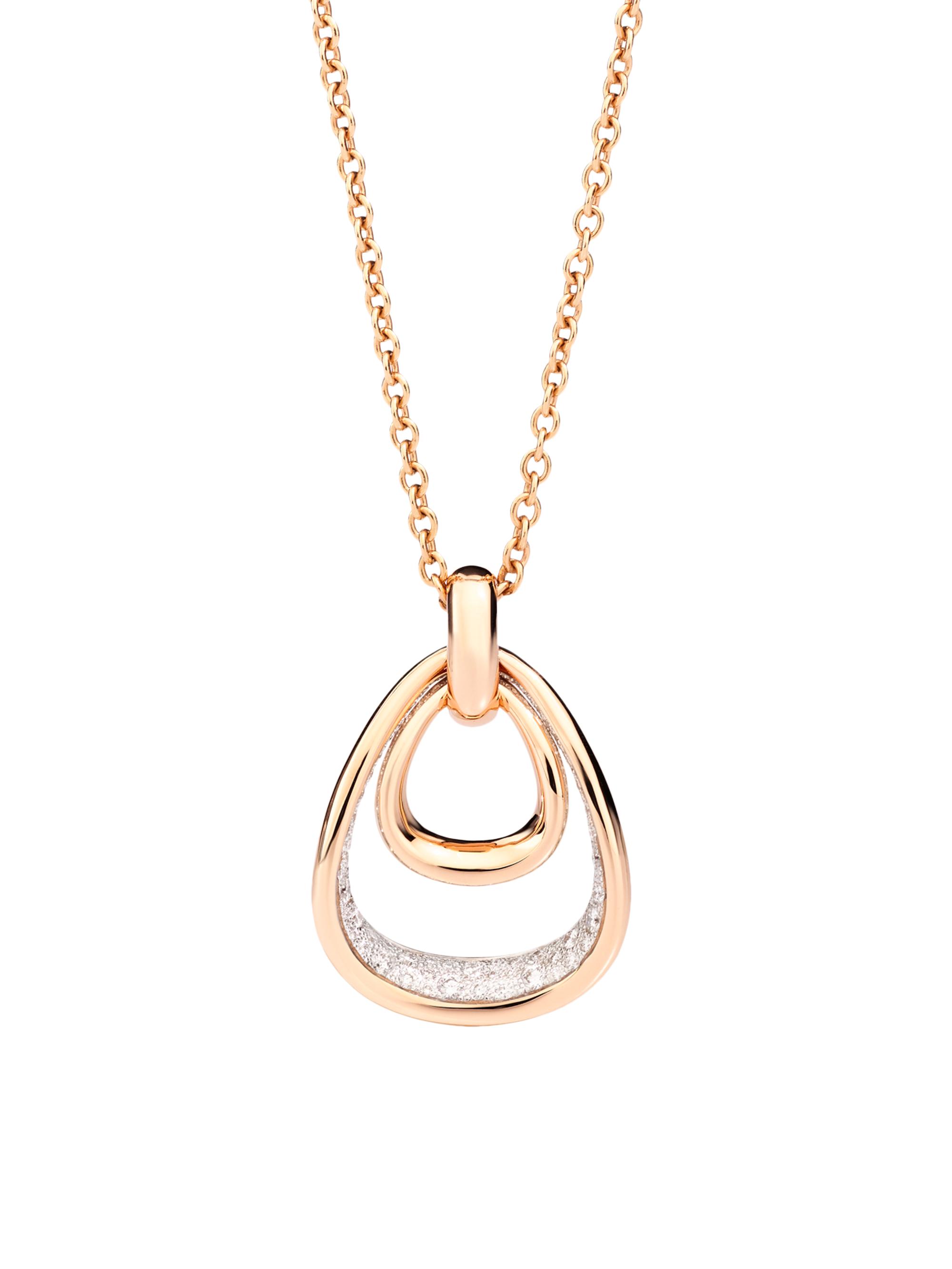 Pomellato Women's Fantina 18K Rose Gold & Diamond Pendant - Rose Gold