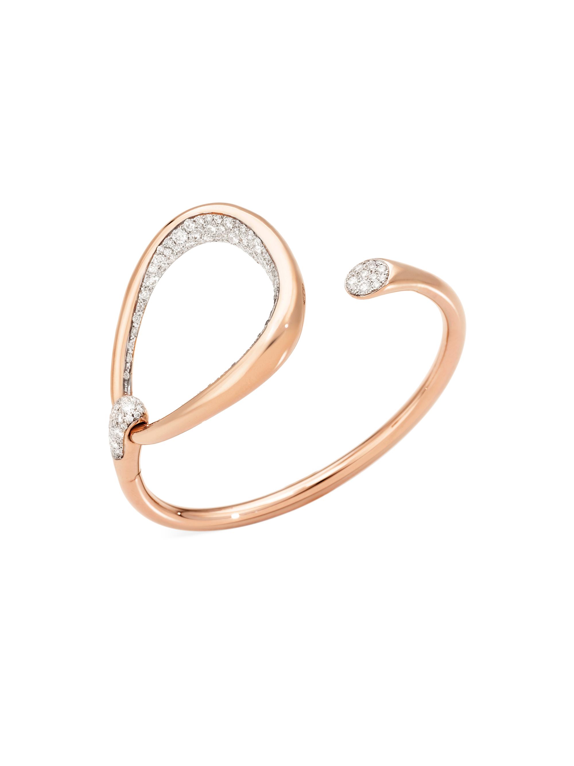 Pomellato Women's Fantina 18K Rose Gold & Diamond Cuff Bracelet - Rose Gold
