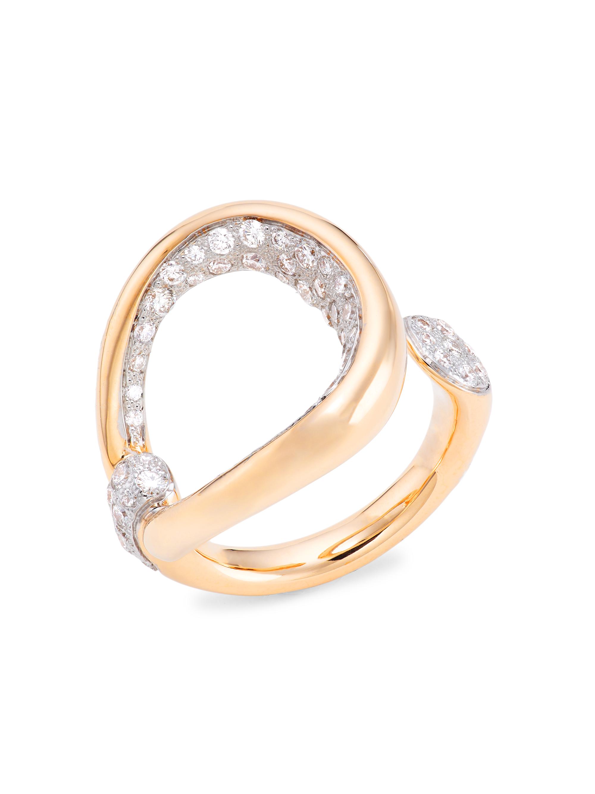 Pomellato Women's Fantina 18K Rose Gold & Diamond Ring - Rose Gold