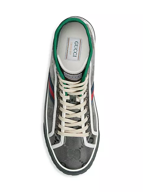 Gucci, Men's High Top White Sneakers Size 7 Gucci - Size US 7.5