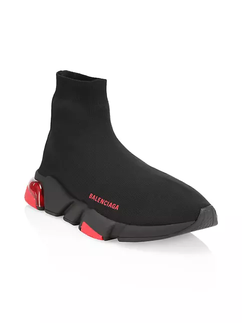 Balenciaga Red Speed It Clear Sock Sneaker Shoe Size 10 Men's Shoes