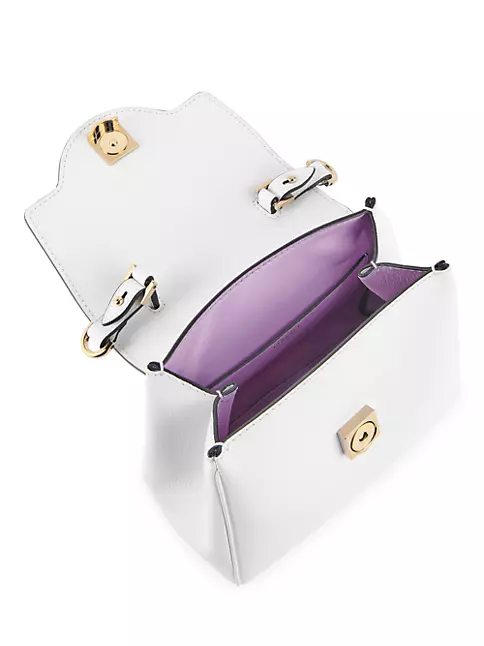 CHANEL Lambskin Quilted Mini Top Handle Rectangular Flap Light Purple  1212944