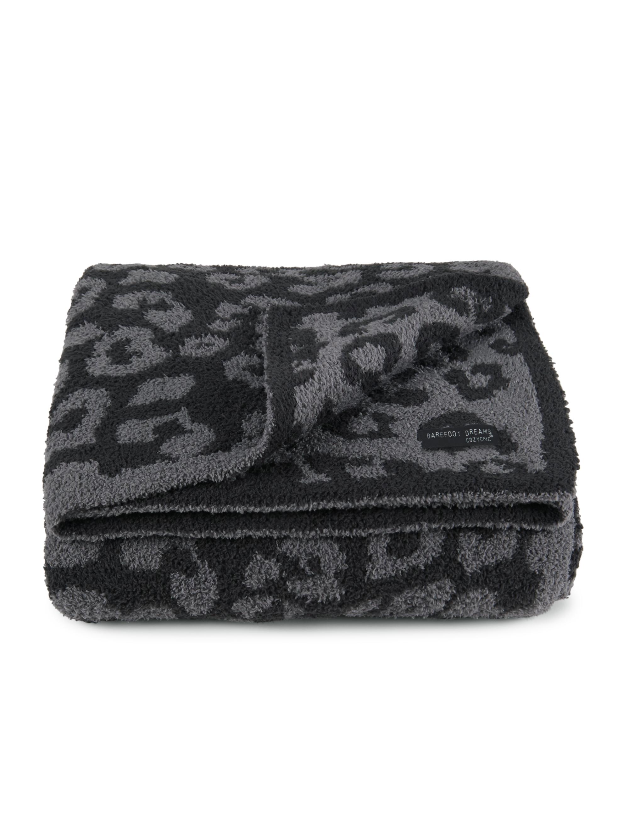Barefoot Dreams Cozy Chic Barefoot in the Wild Throw - Graphite Carbon
