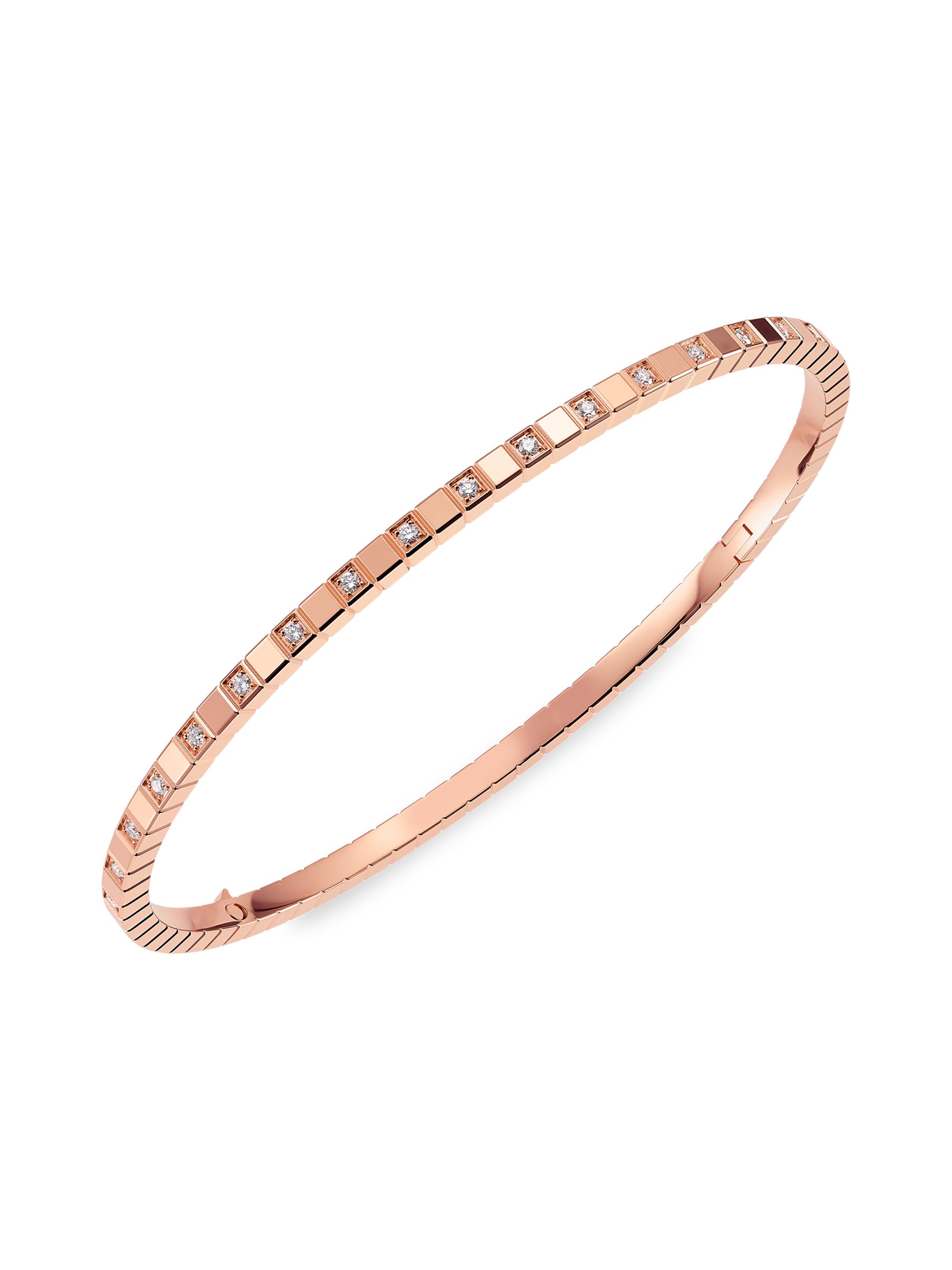 Chopard Women's Ice Cube 18K Rose Gold & Diamond Bracelet - Rose Gold