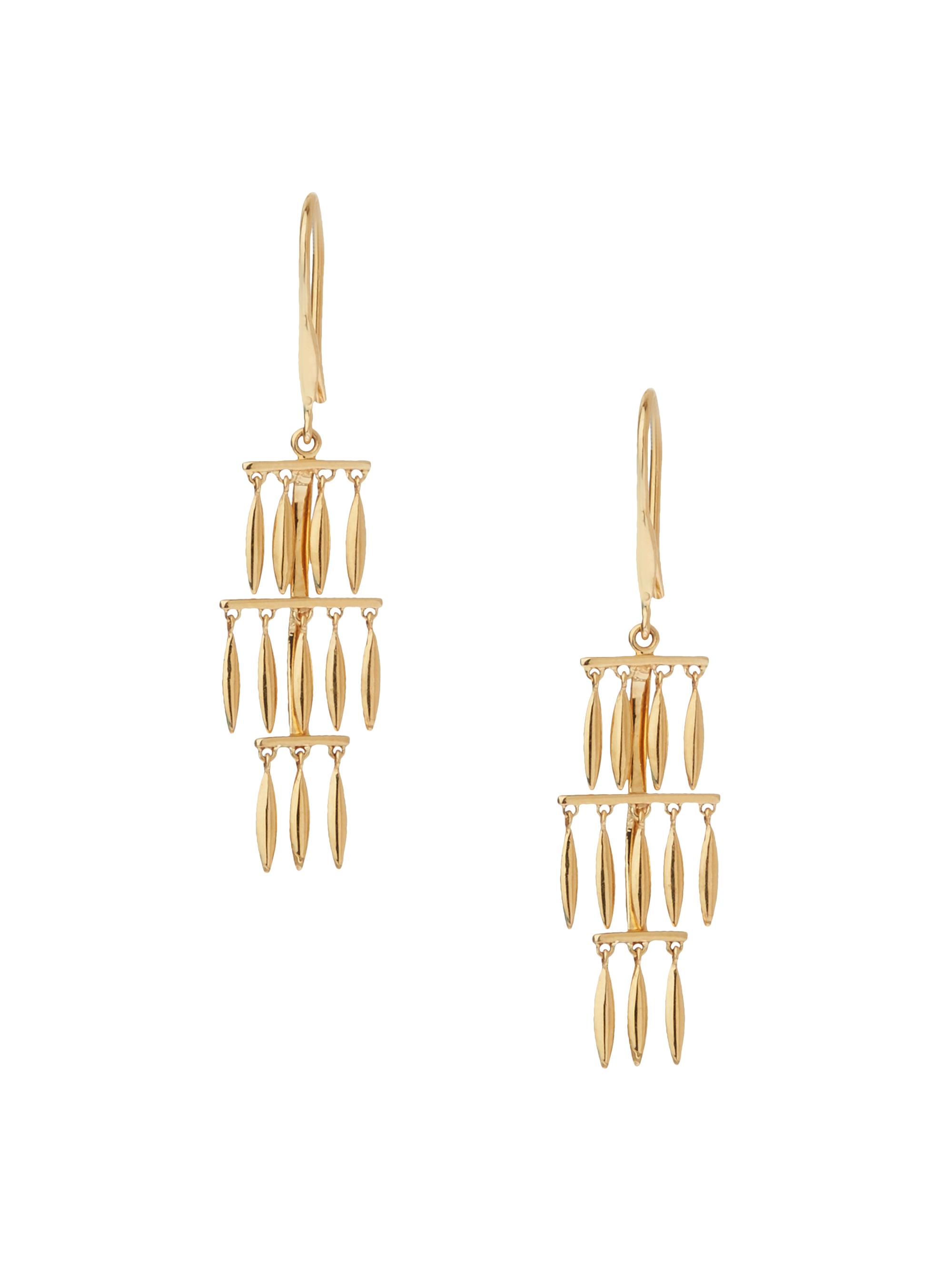 Ileana Makri Women's Grass Multi Dewdrops 18K Yellow Gold Drop Earrings - Yellow Gold