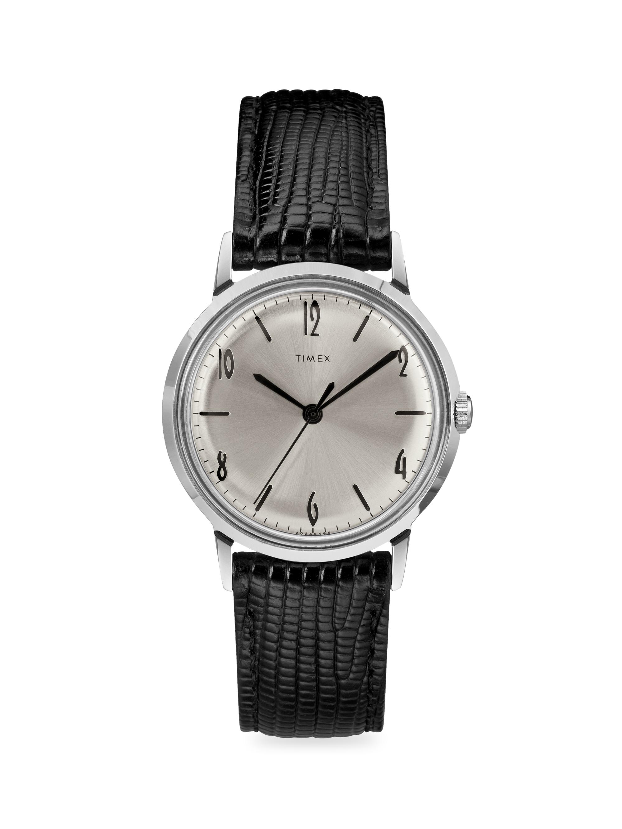 Timex Marlin Mechanical Marlin® Hand-Wound 34Mm Leather