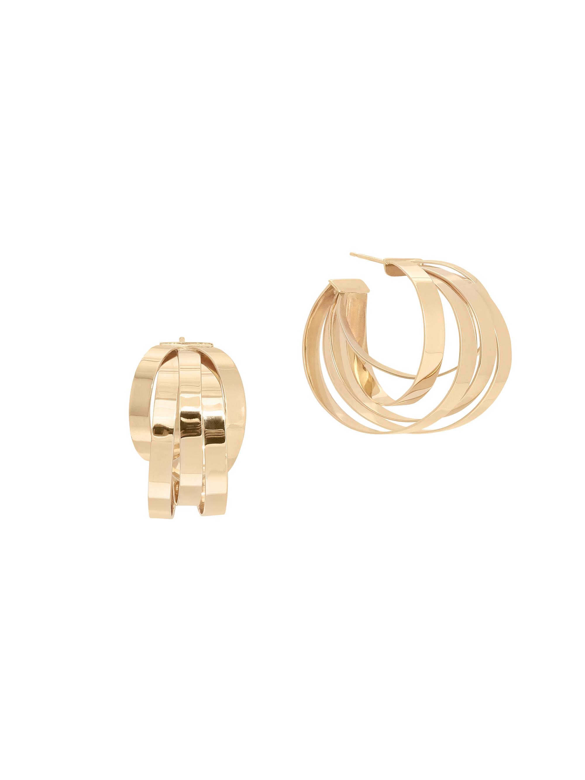 Lana Women's Flat 14K Yellow Gold Multi-Hoop Earrings - Yellow Gold