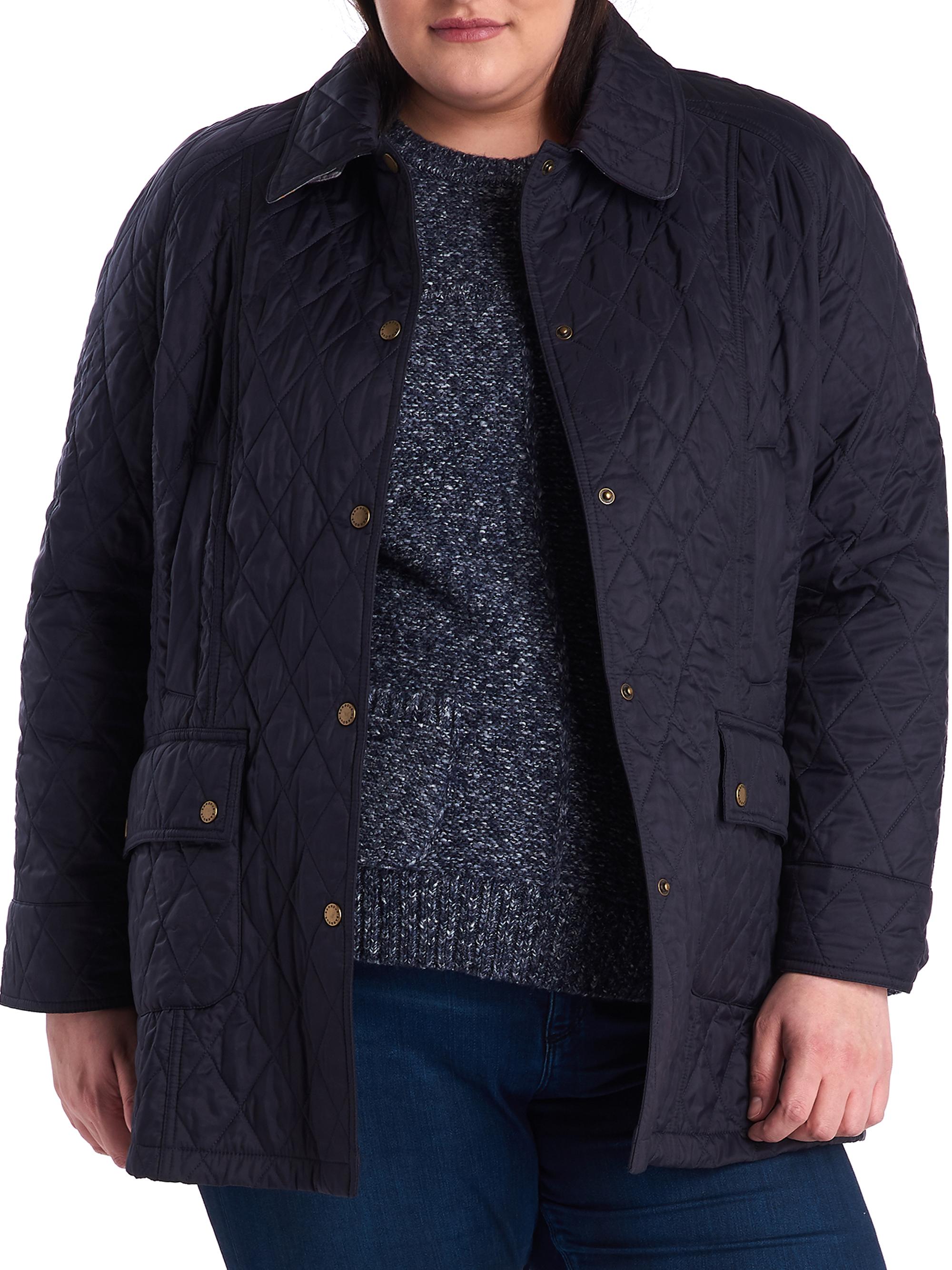 Barbour Women's Plus Beadnell Quilt Jacket - Navy
