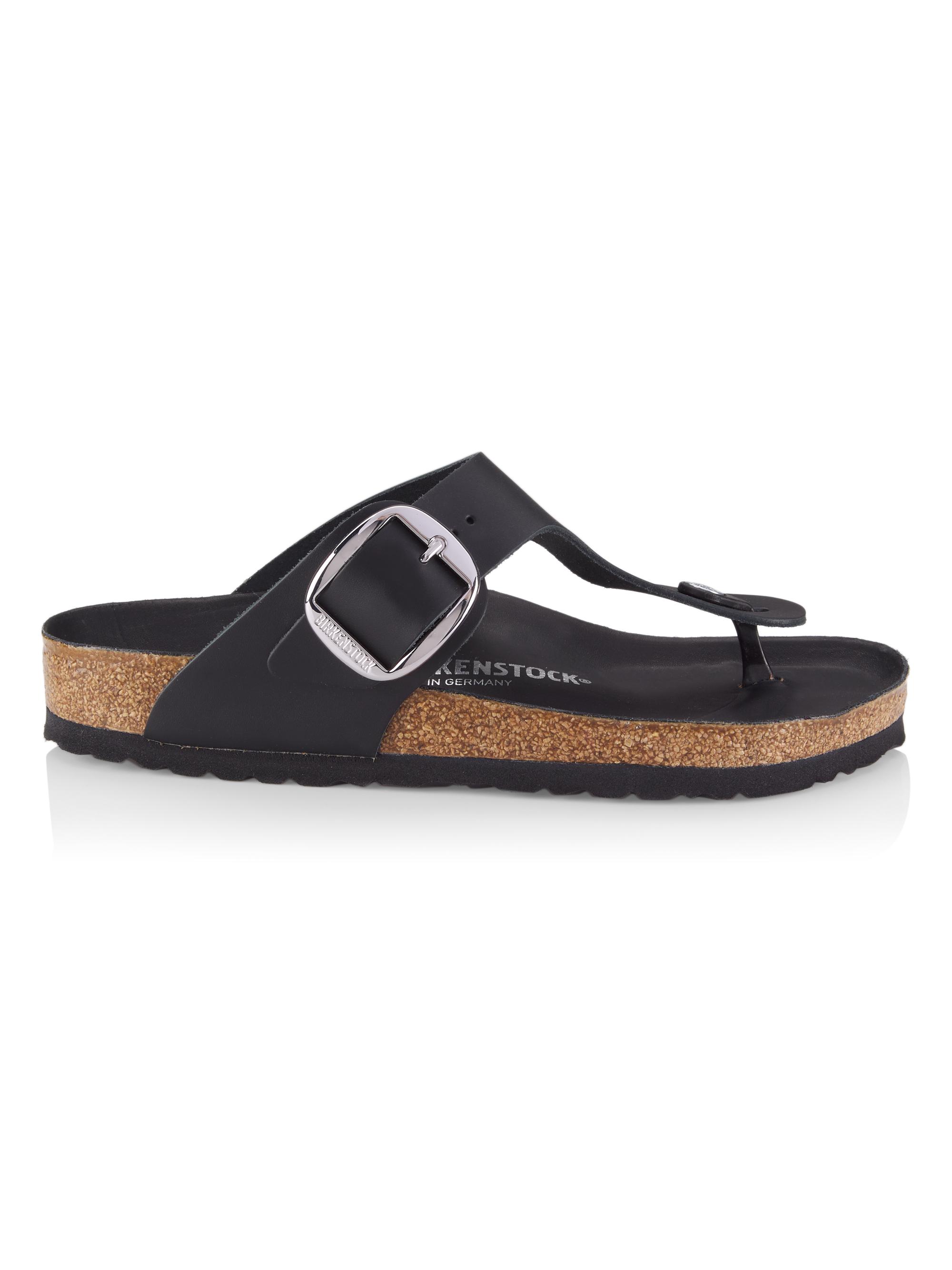 Birkenstock Women's Gizeh Big Buckle Sandals - Black