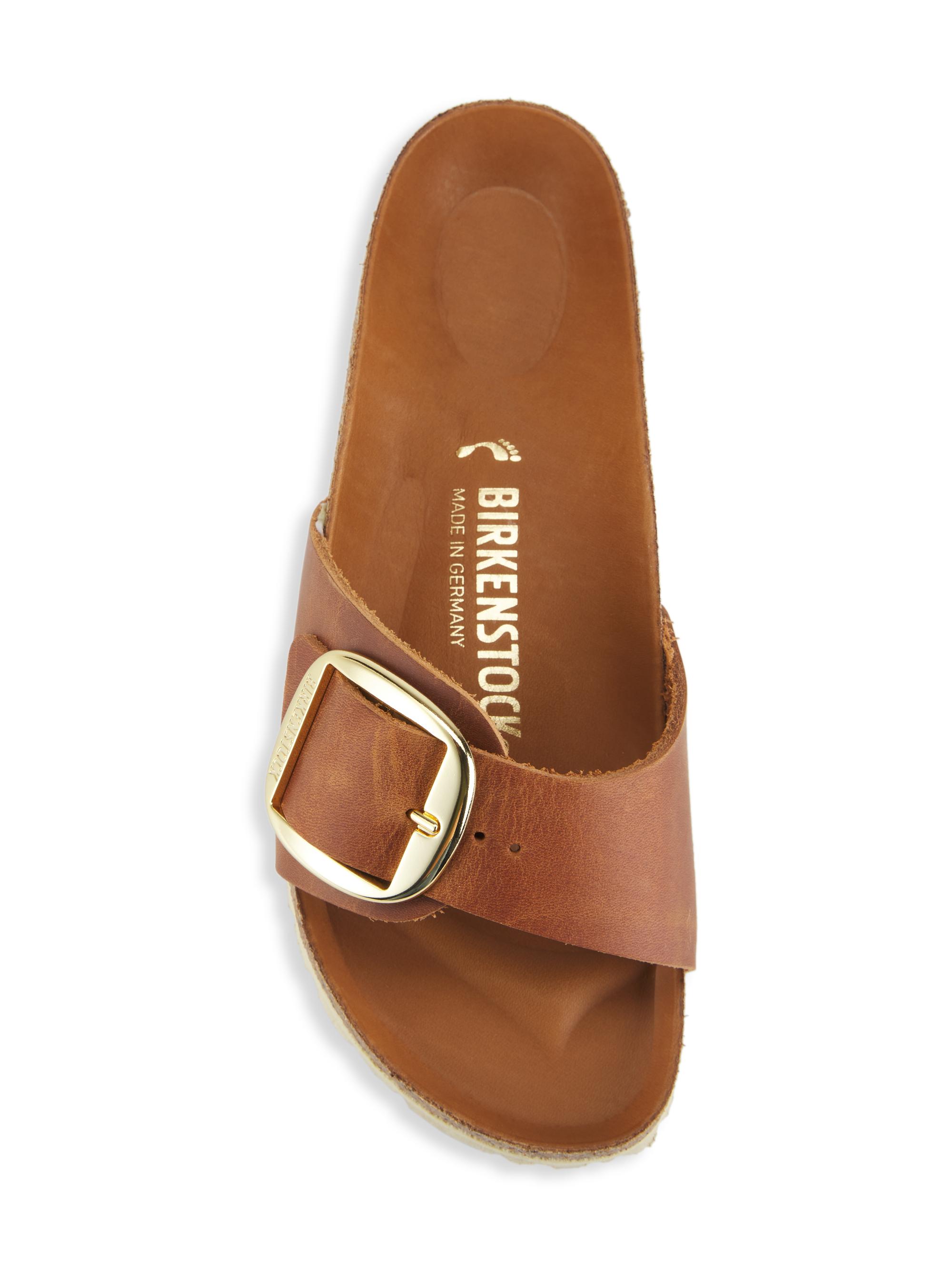 【新品】BIRKENSTOCK Madrid 26cm Birkenstock Madrid Big-Buckle Leather Sandals | Saks Fifth