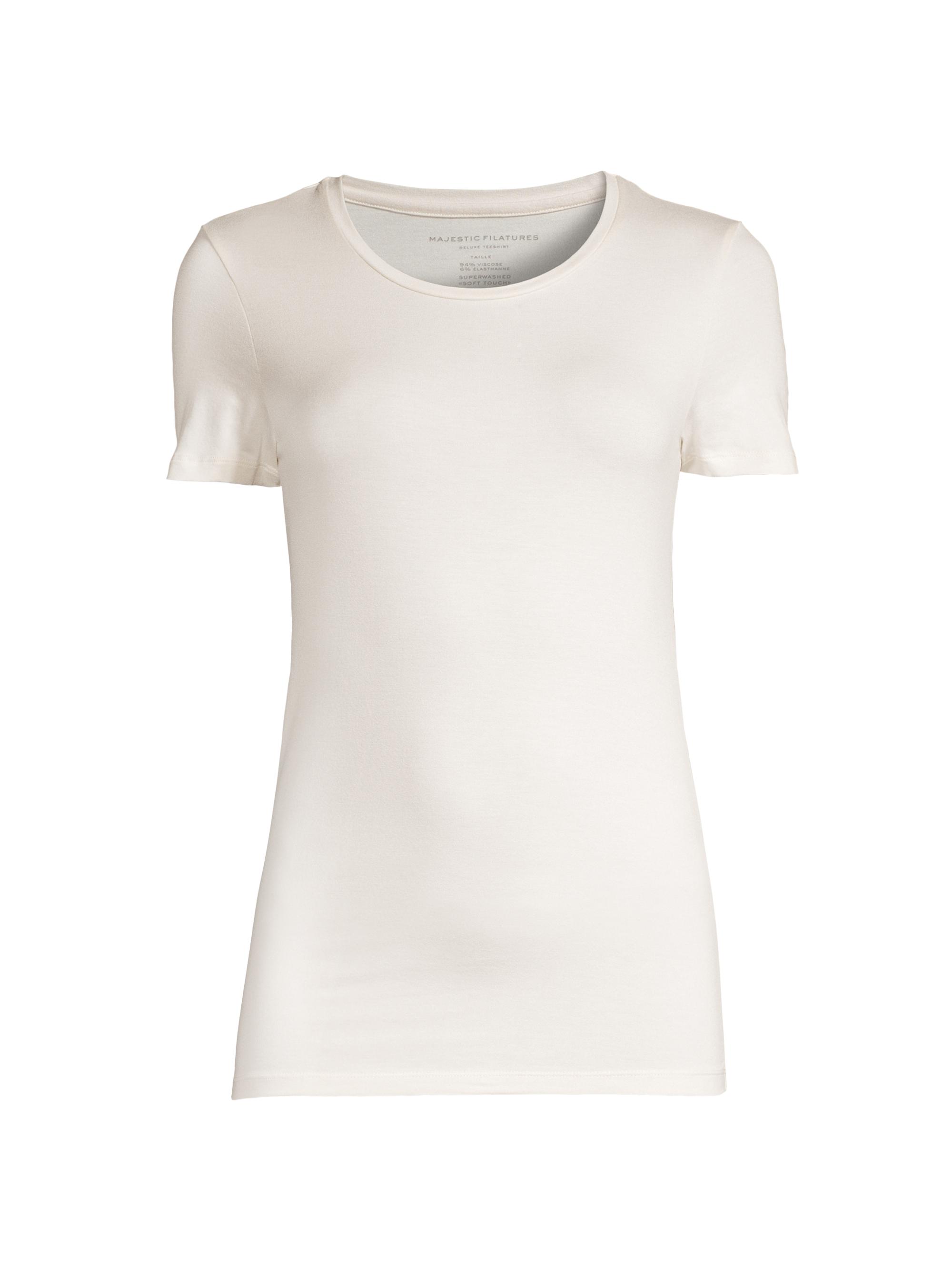 Majestic Filatures Women's Soft Touch T-Shirt - Cream