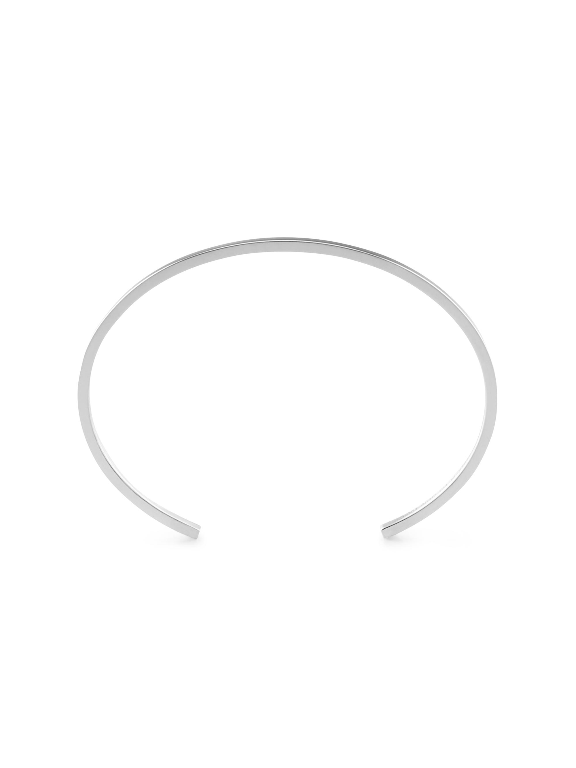 Le Gramme Unisex 7G Polished Sterling Silver Ribbon Bracelet