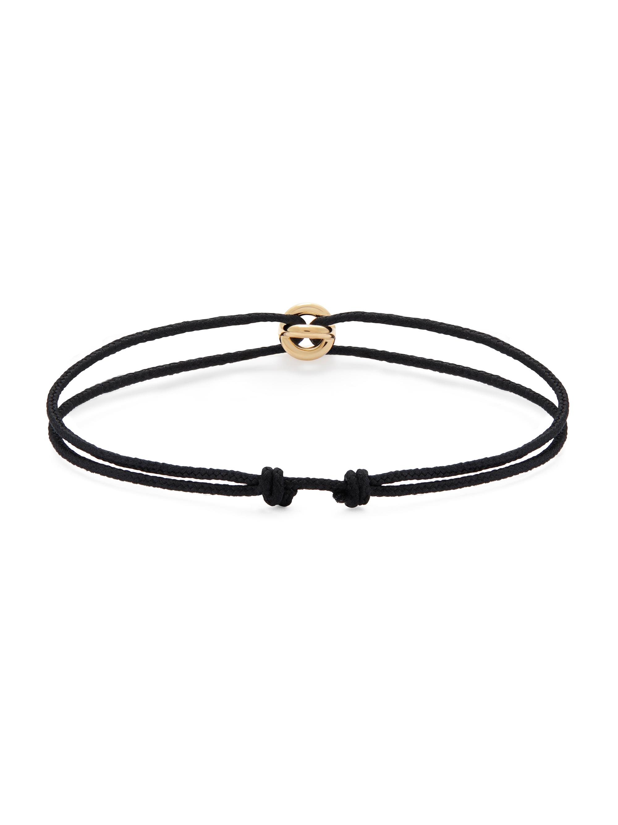 1G Polished 18K Yellow Gold Entrelacs Cord Bracelet