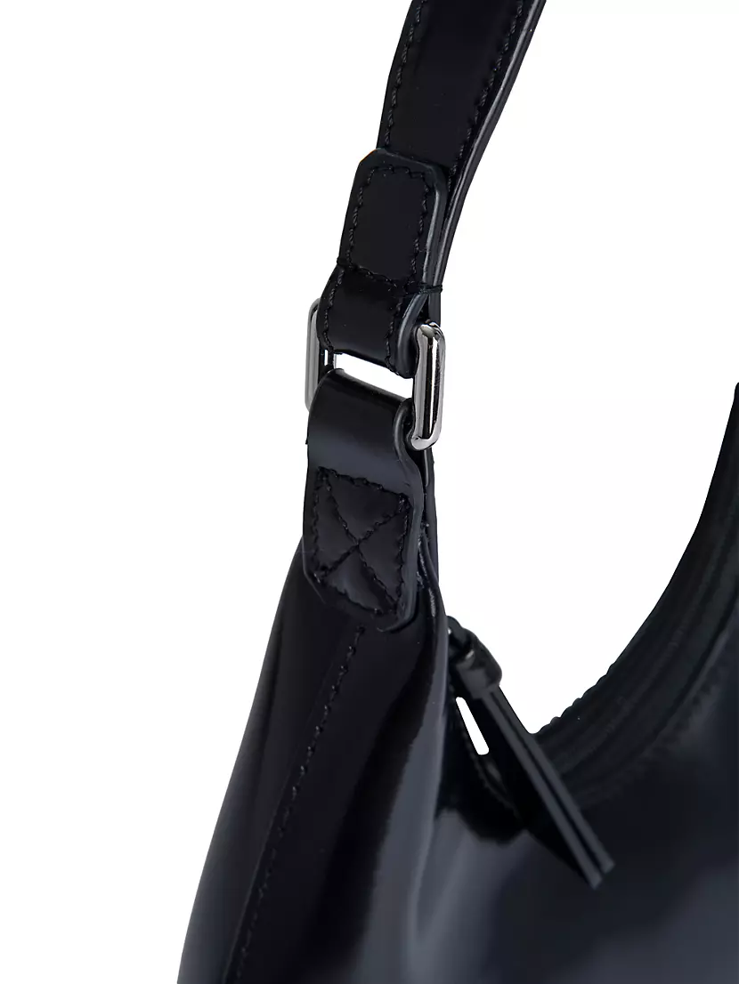 Shoulder bags By Far - Amber shoulder bag in black - 19PFAMRSBLWLARNERO