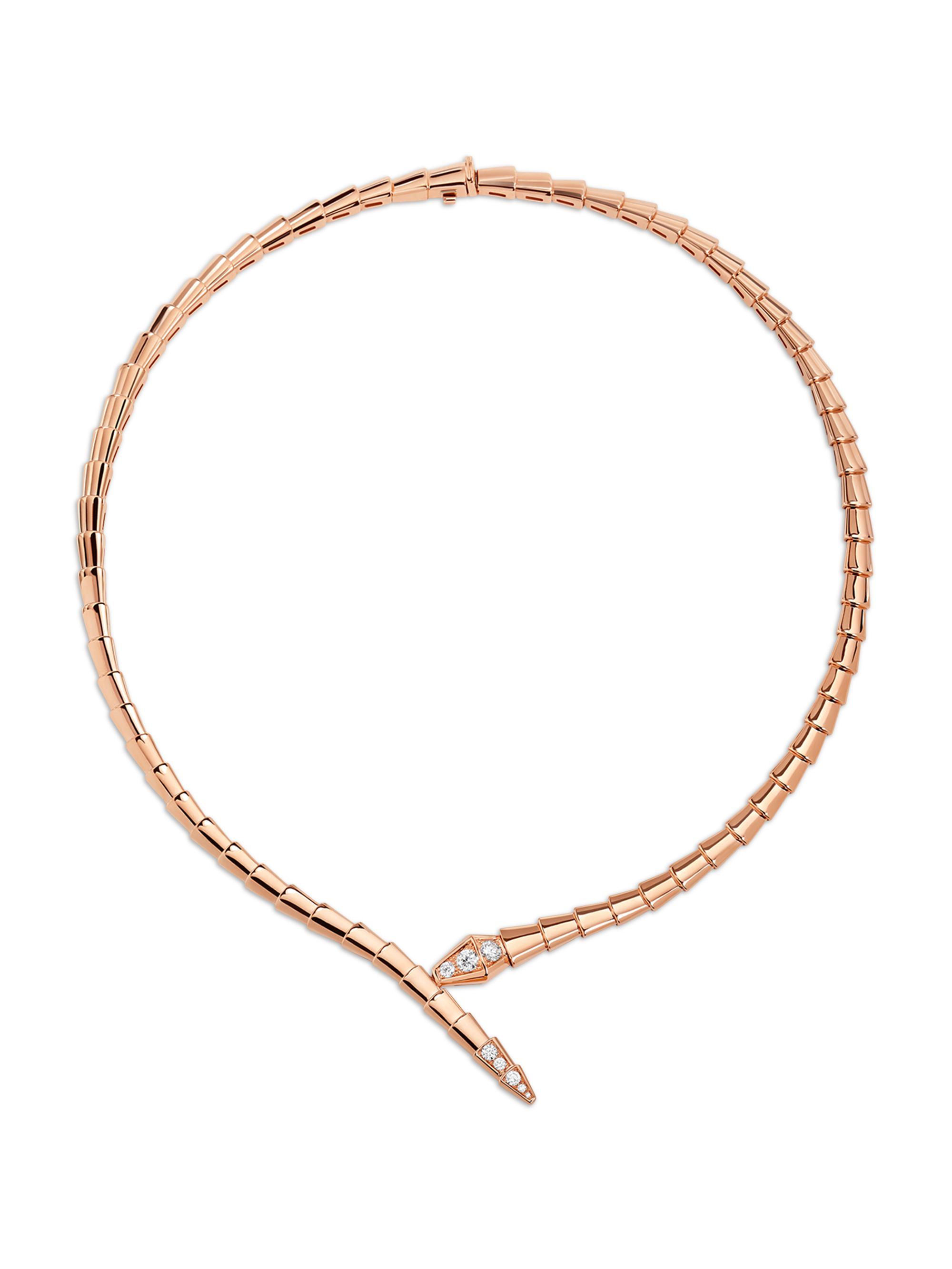 BVLGARI Women's Serpenti Viper 18K Rose Gold & Diamond Necklace - Rose Gold
