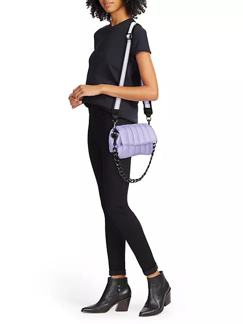 Think Royln Women's Petite Bar Bag, Shiny Black, One Size