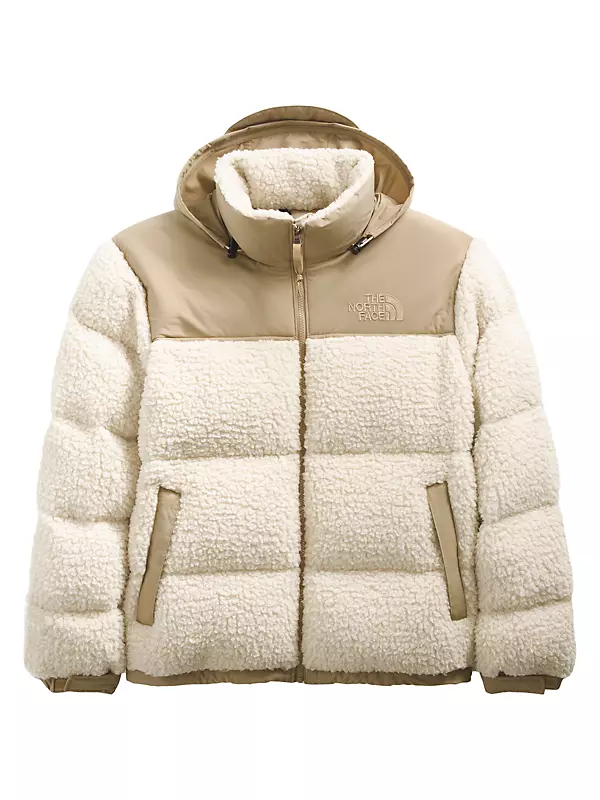 Shop The North Face Faux Shearling Nuptse Puffer Coat