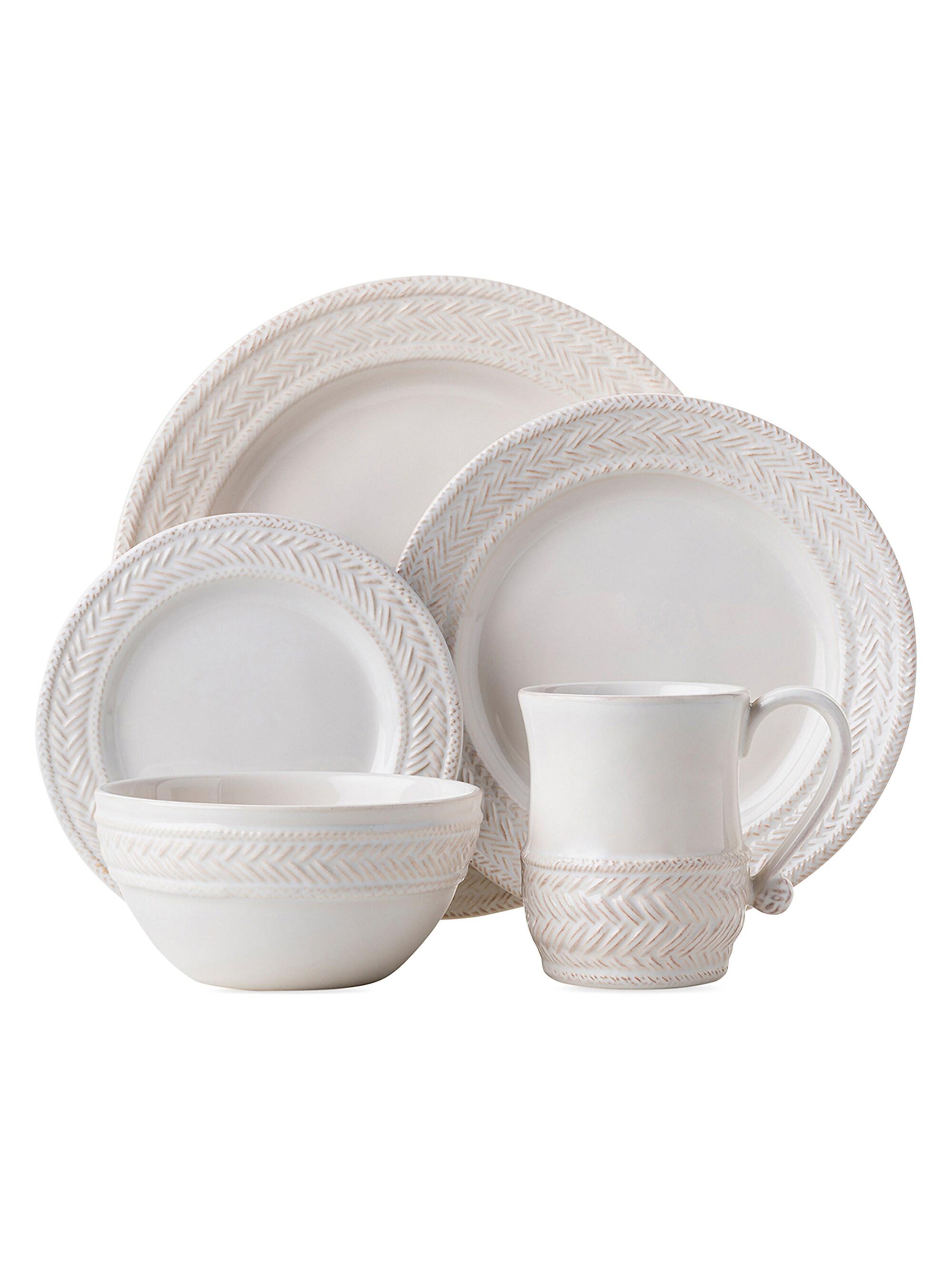 Juliska Le Panier Whitewash 5-Piece Place Setting Set