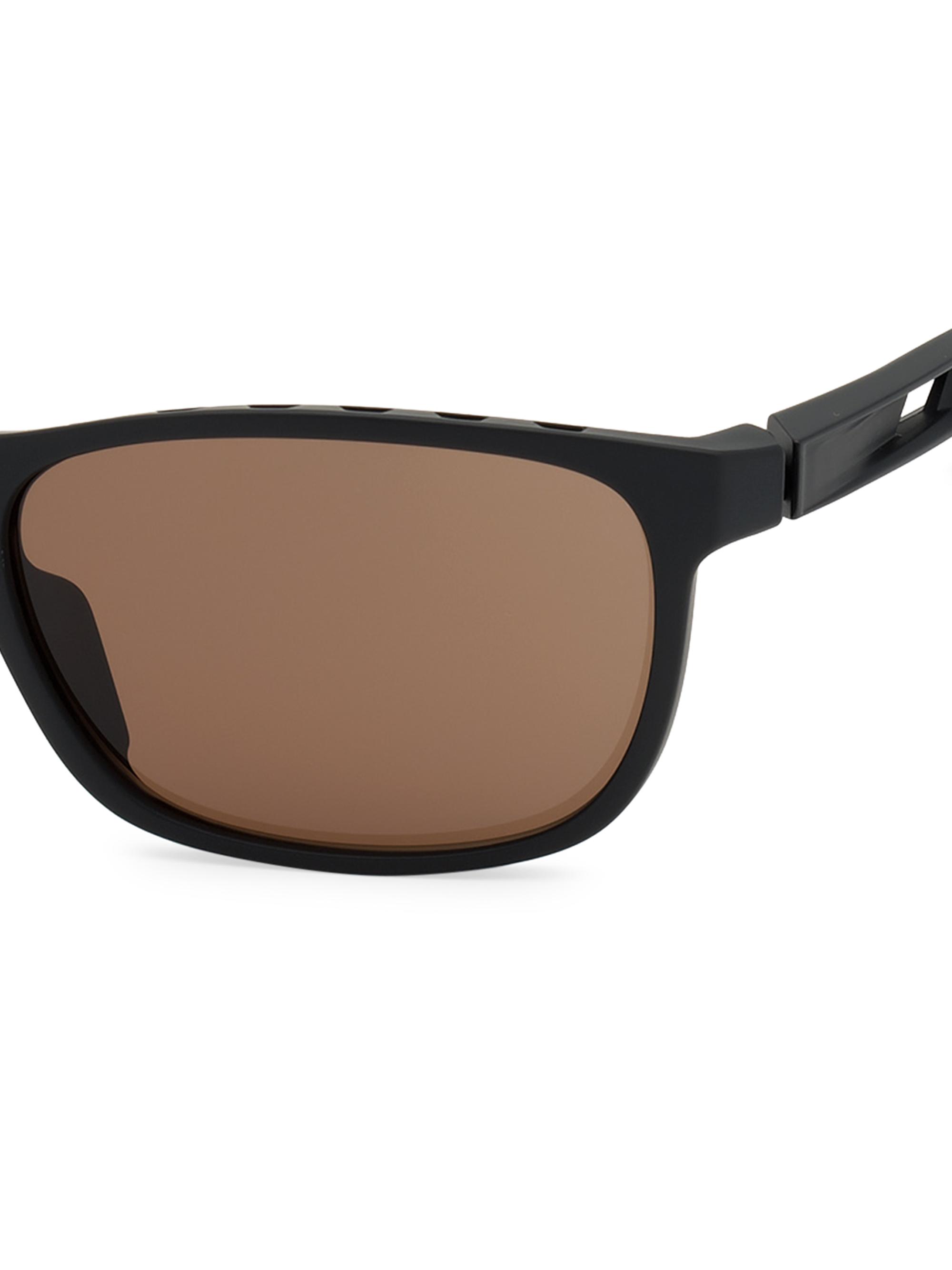 adidas 63MM Square Injected Sunglasses | Saks Fifth Avenue