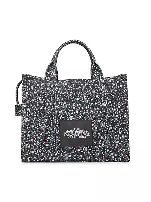 Floral Graphic Shopper Shoulder Tote Bag, Portable Lightweight