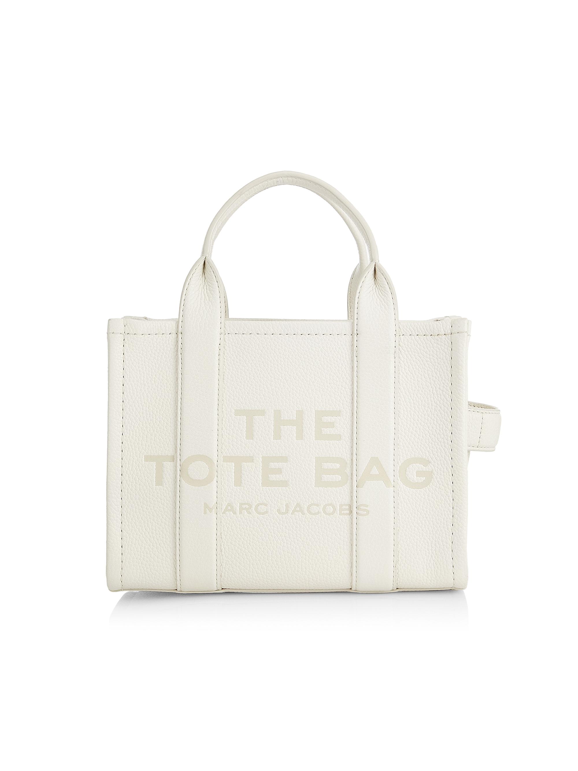 Marc Jacobs Women's The Leather  Tote Bag - Cotton Silver