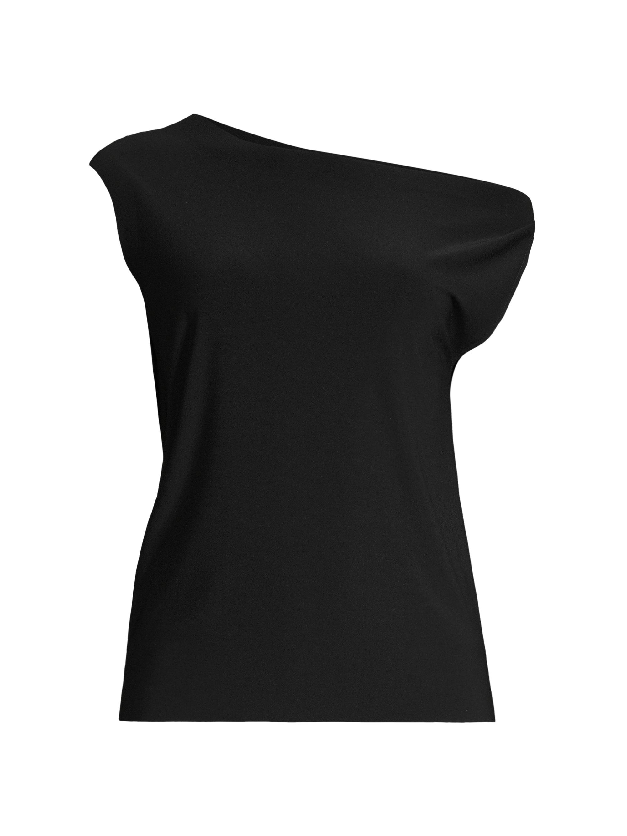 Norma Kamali Women's Drop Shoulder Top - Black