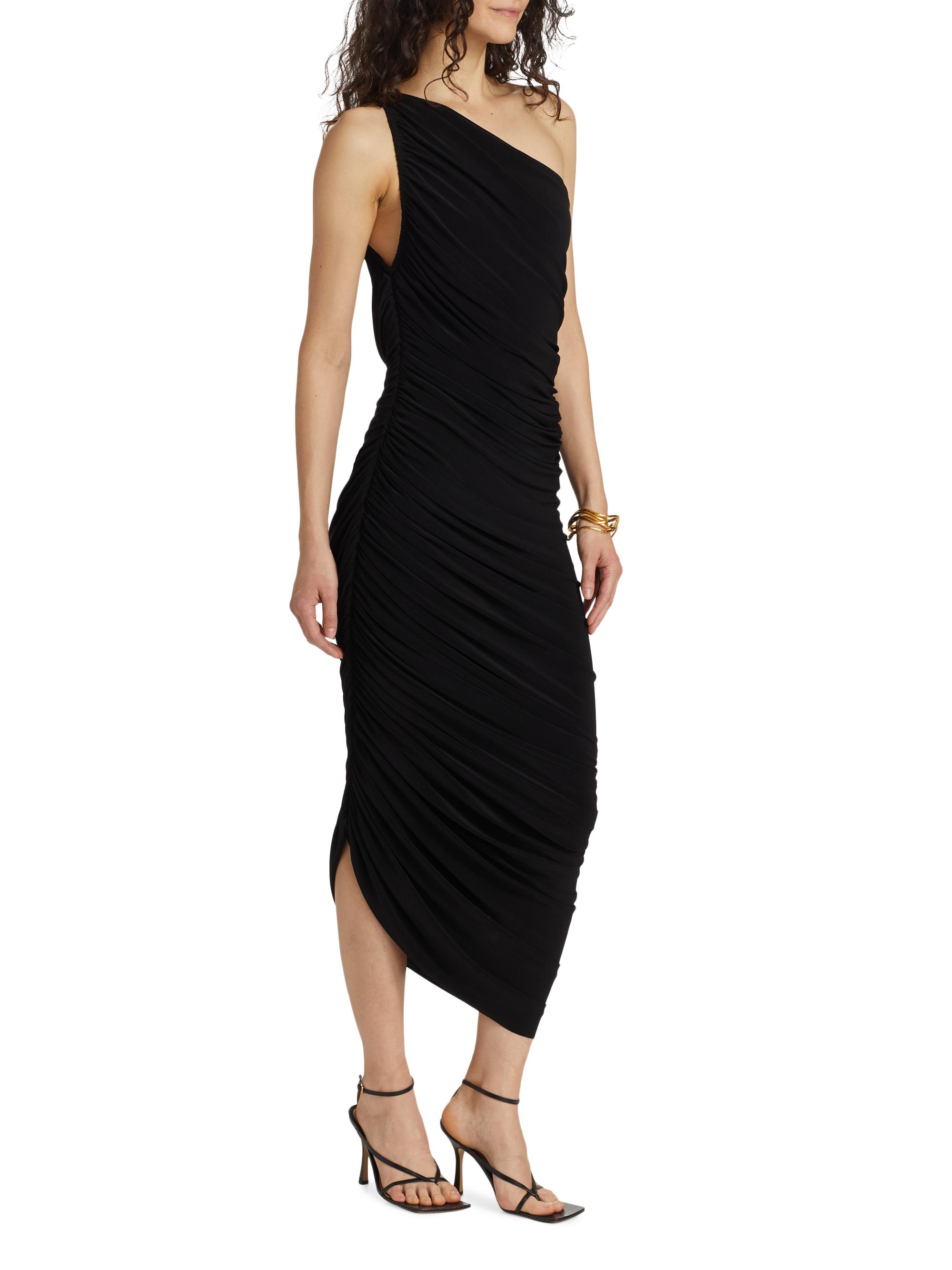 Norma Kamali Diana Ruched One-Shoulder Gown | Saks Fifth Avenue
