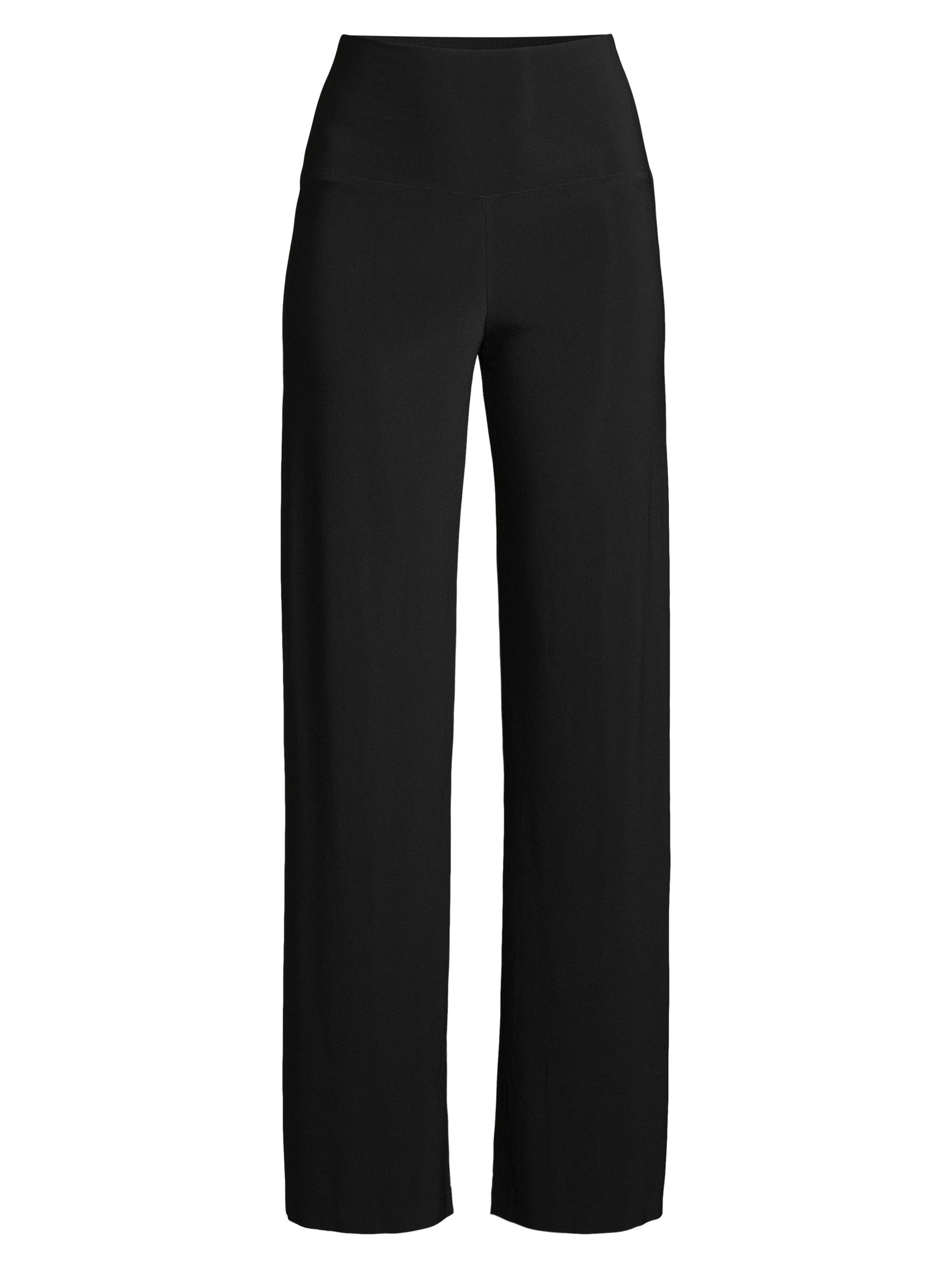 Norma Kamali Women's High-Rise Straight-Leg Pants - Black