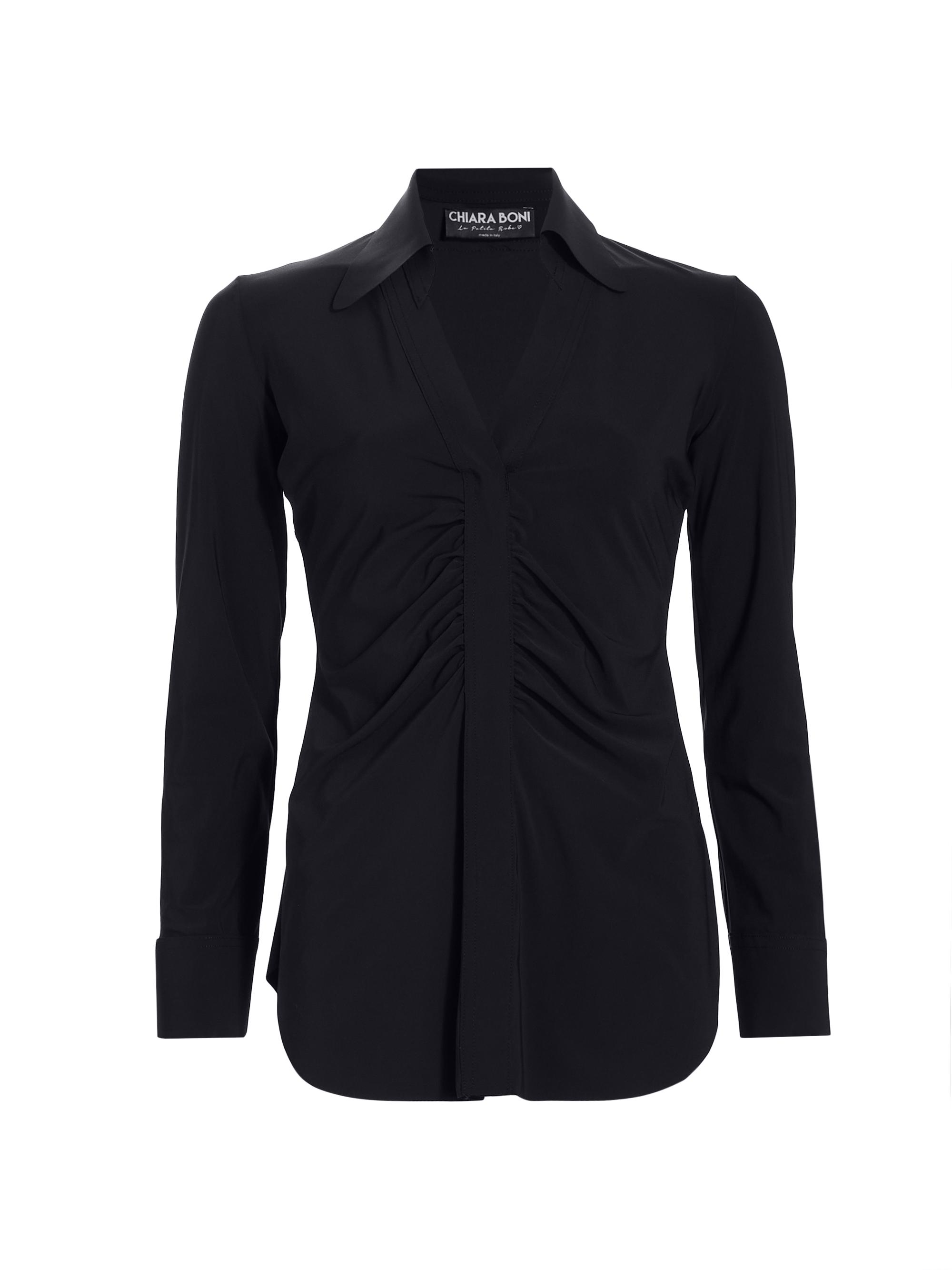 Chiara Boni La Petite Robe Women's Shohreh Ruched Top - Black | Thumbnail 8