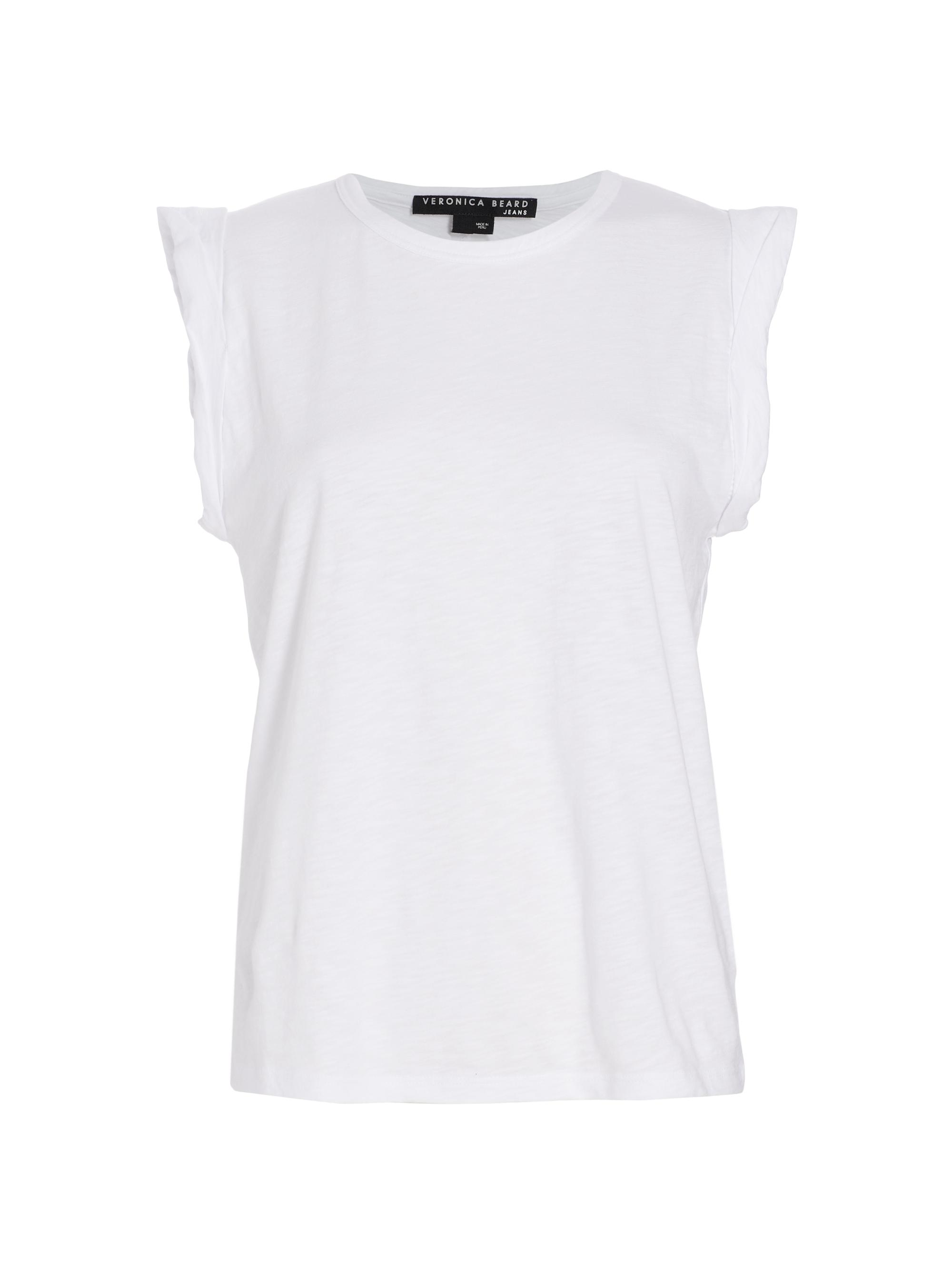 Veronica Beard Women's Dree Muscle T-Shirt - White