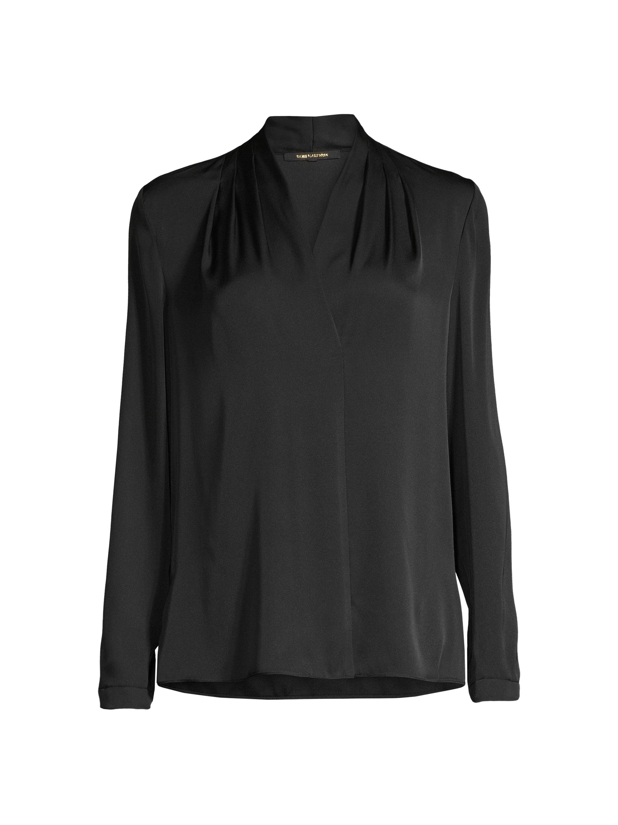Kobi Halperin Women's Nellie Silk-Satin Blouse - Black