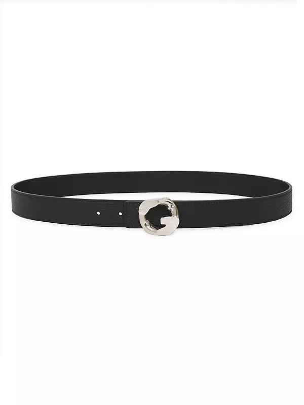 G-Chain Leather Belt