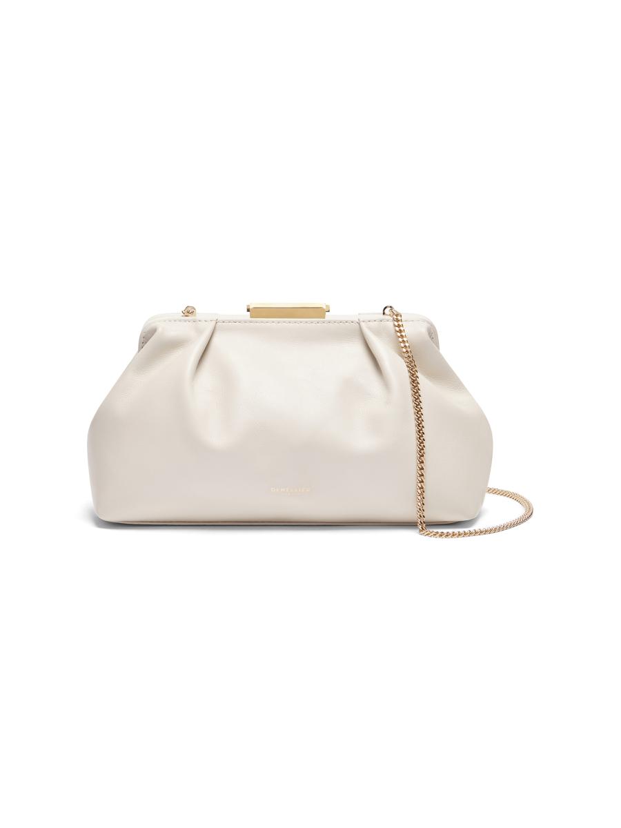 DeMellier Mini Florence Leather Pouch Clutch | Saks Fifth Avenue