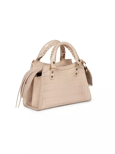 Balenciaga Neo Classic Small Leather Top Handle Shoulder Bag Brown