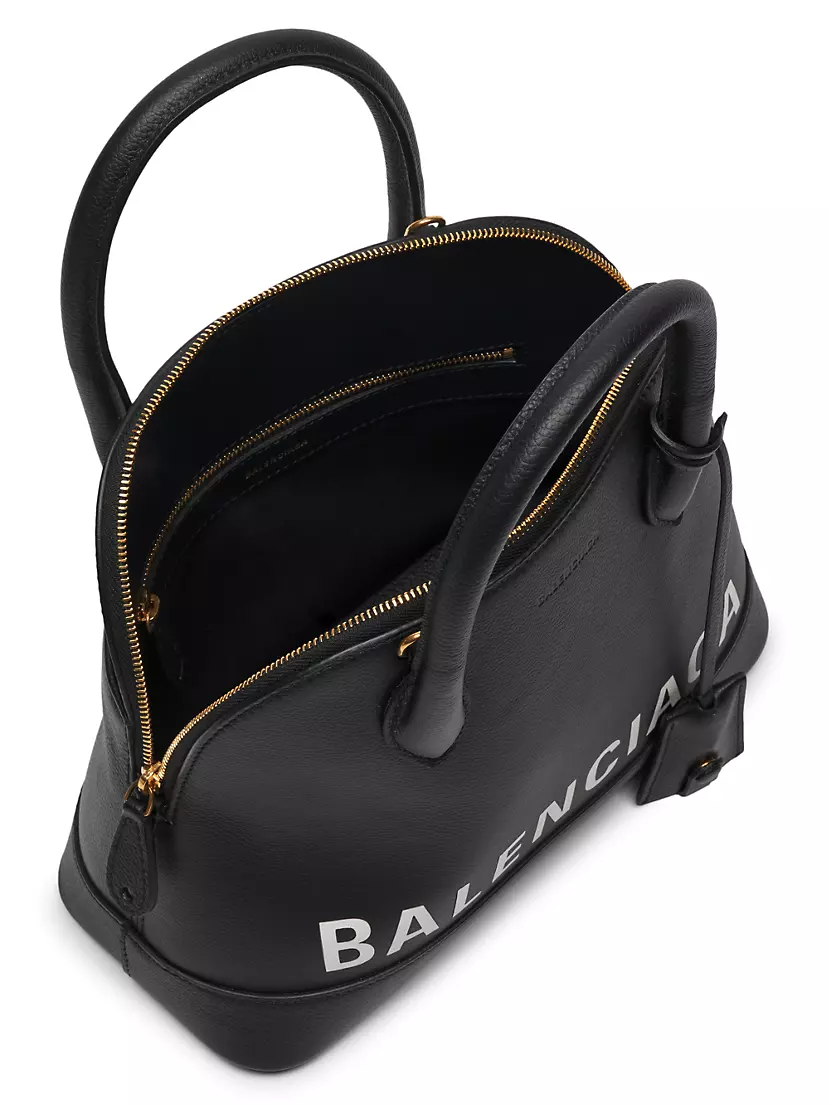 Balenciaga Black I Love Techno Ville Small Top Handle Bag