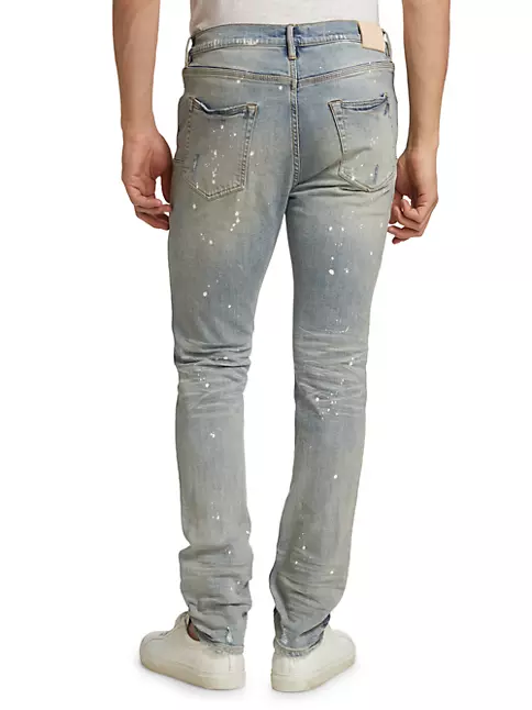 Gucci - Skinny-Fit Painted Distressed Jeans - Men - Red Gucci