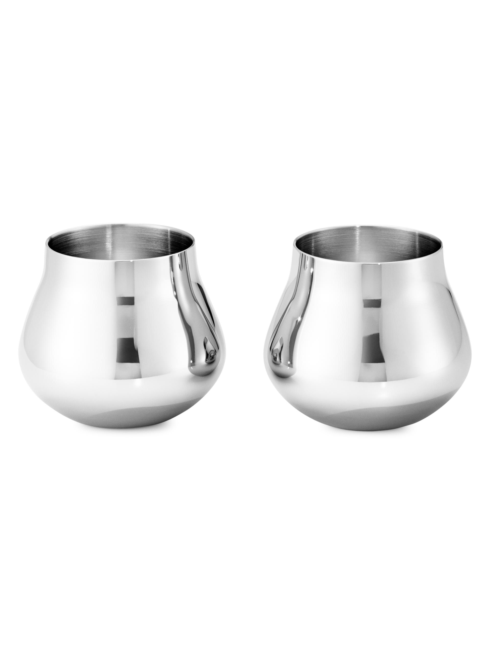 Georg Jensen Sky 2-Piece Stainless Steel Shot Glass Set