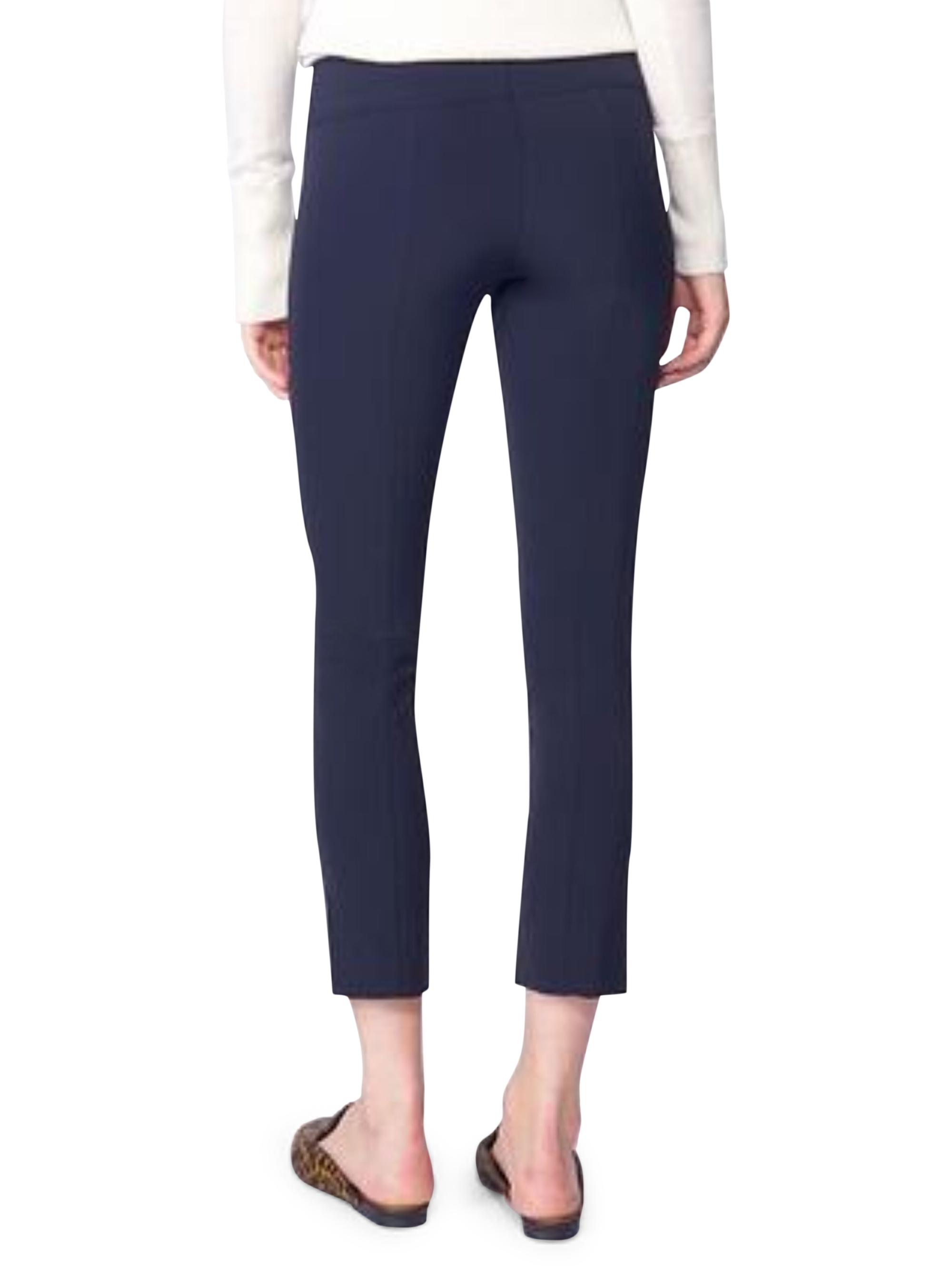 Veronica Beard Women's Core Zip-Back Scuba Pants - Navy | Thumbnail 4