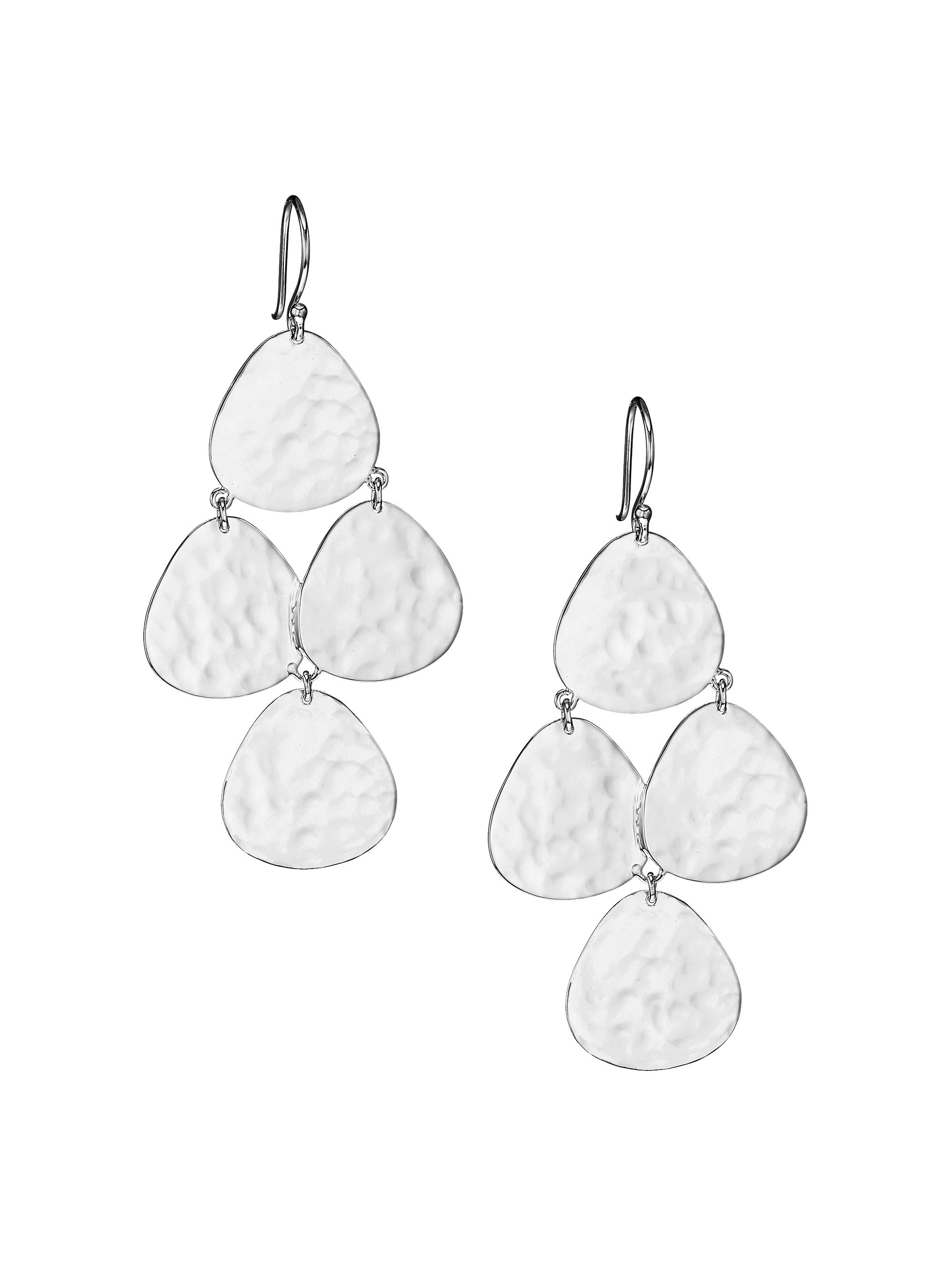 Ippolita Women's 925 Classico Crinkle  Nomad Cascade Earrings - Silver