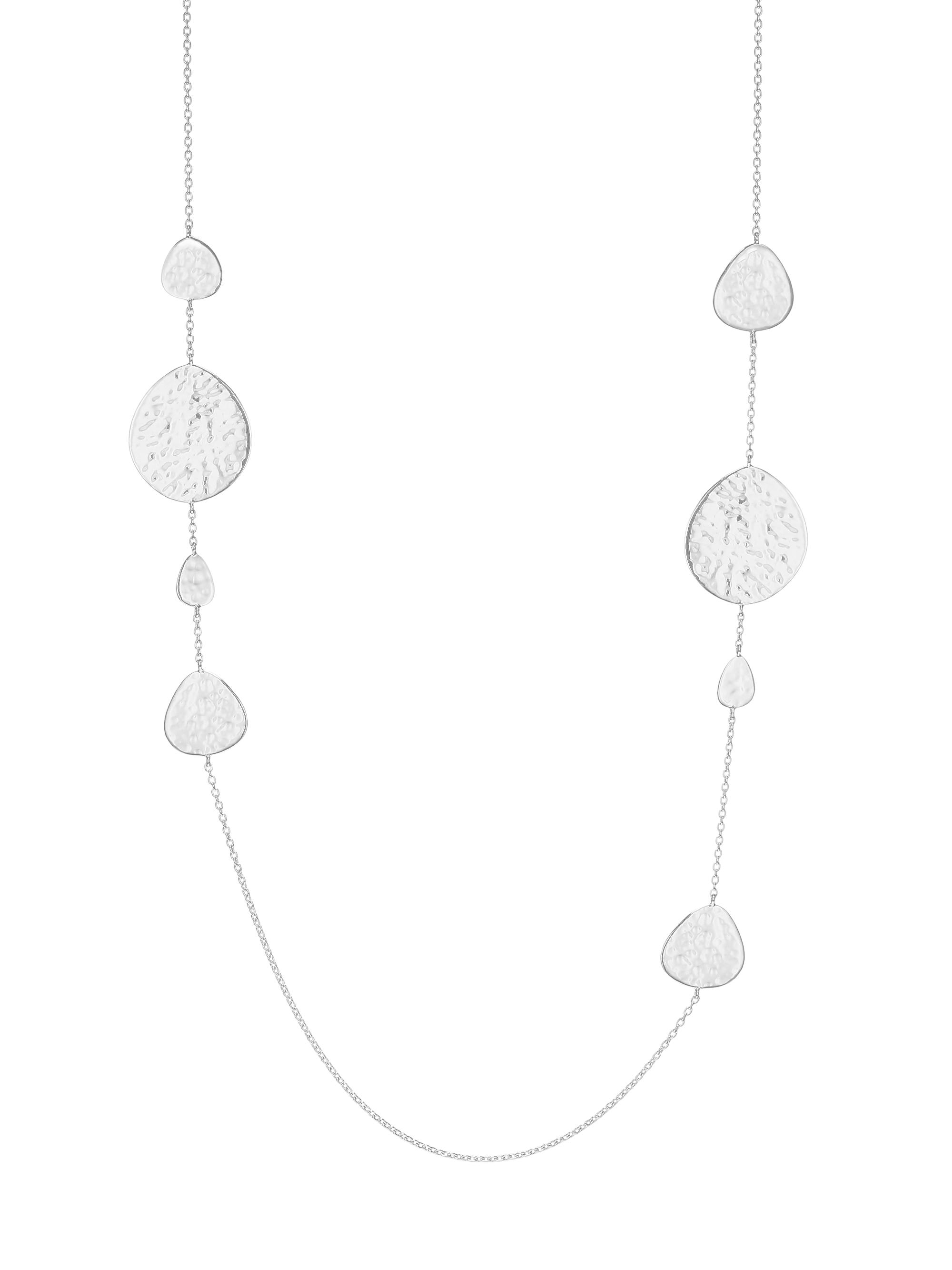 Ippolita Women's Classico Sterling Silver Crinkle Nomad Long Station Necklace - Silver