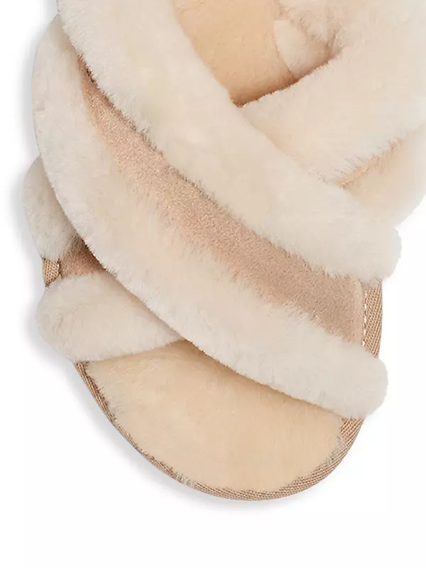 Ugg Australia Scuffita Speckles Shearling-Lined Slippers - Brown
