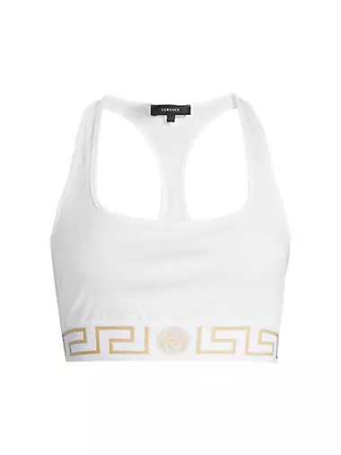 SASOM  apparel Celine Sports Bra In Athletic Knit Black Cream
