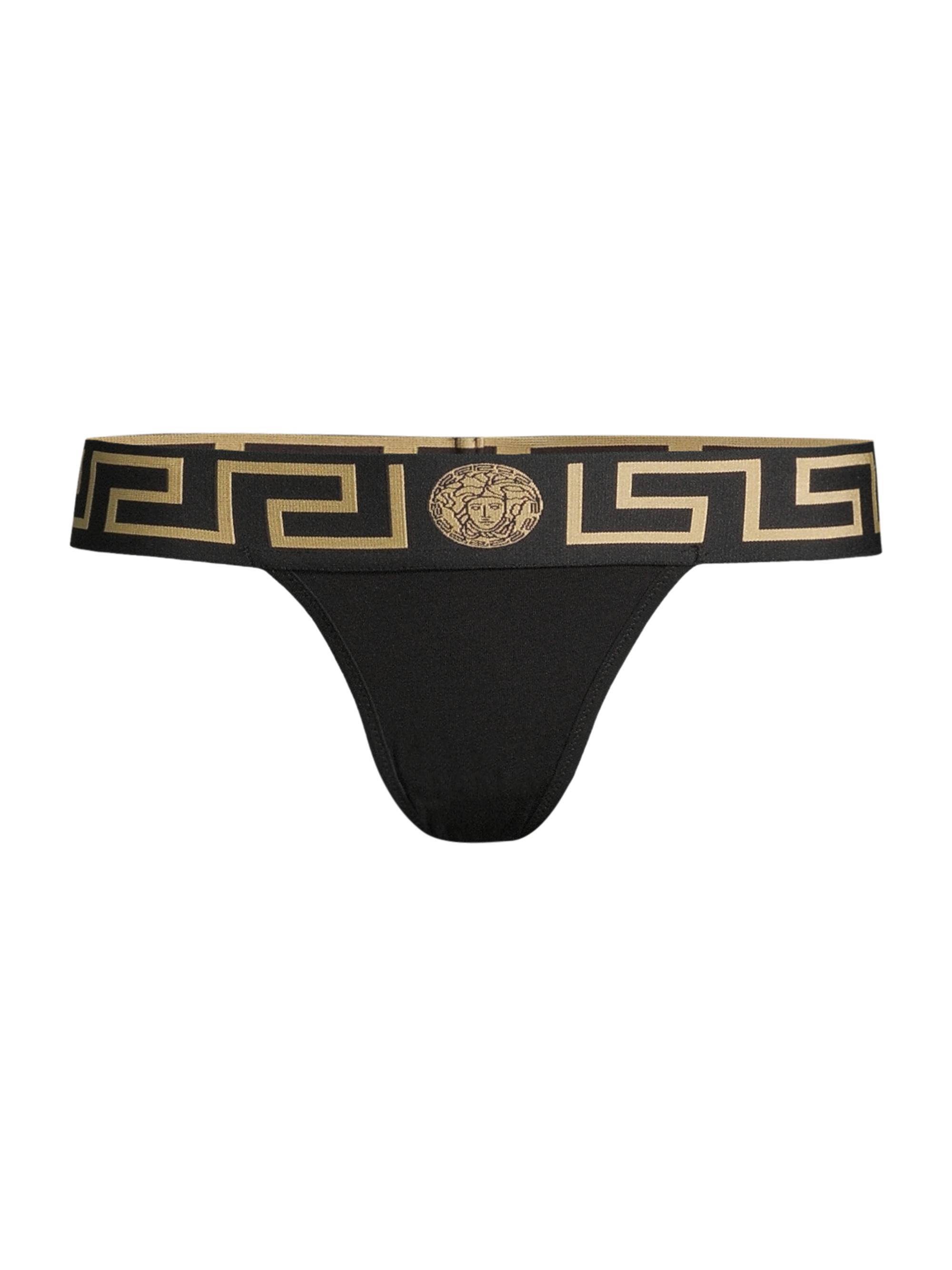 Versace Greca Border Thong Saks Fifth Avenue