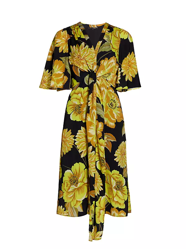 Carrie Floral Tie-Front Dress