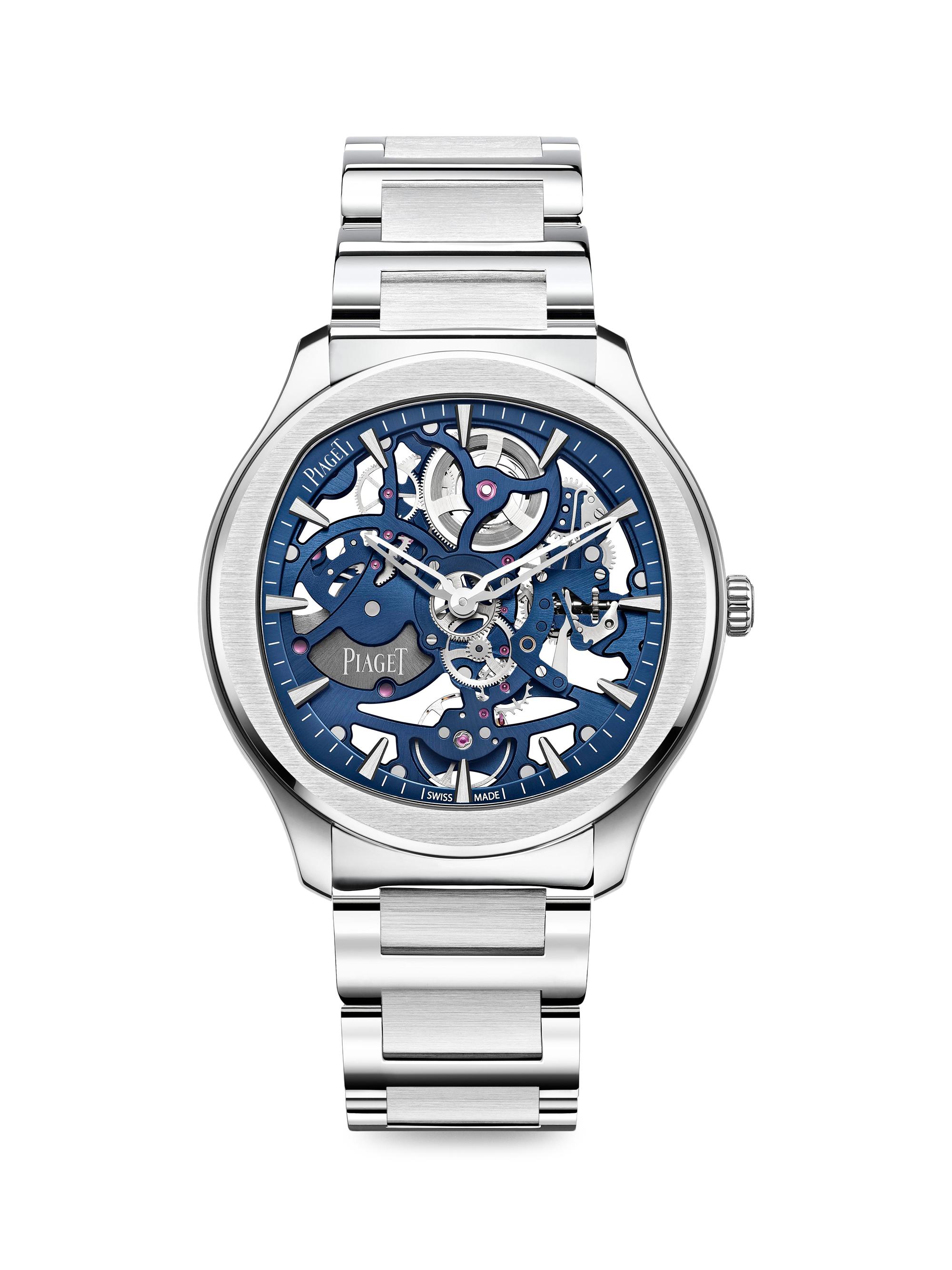 Piaget Polo Stainless Steel Skeleton Watch