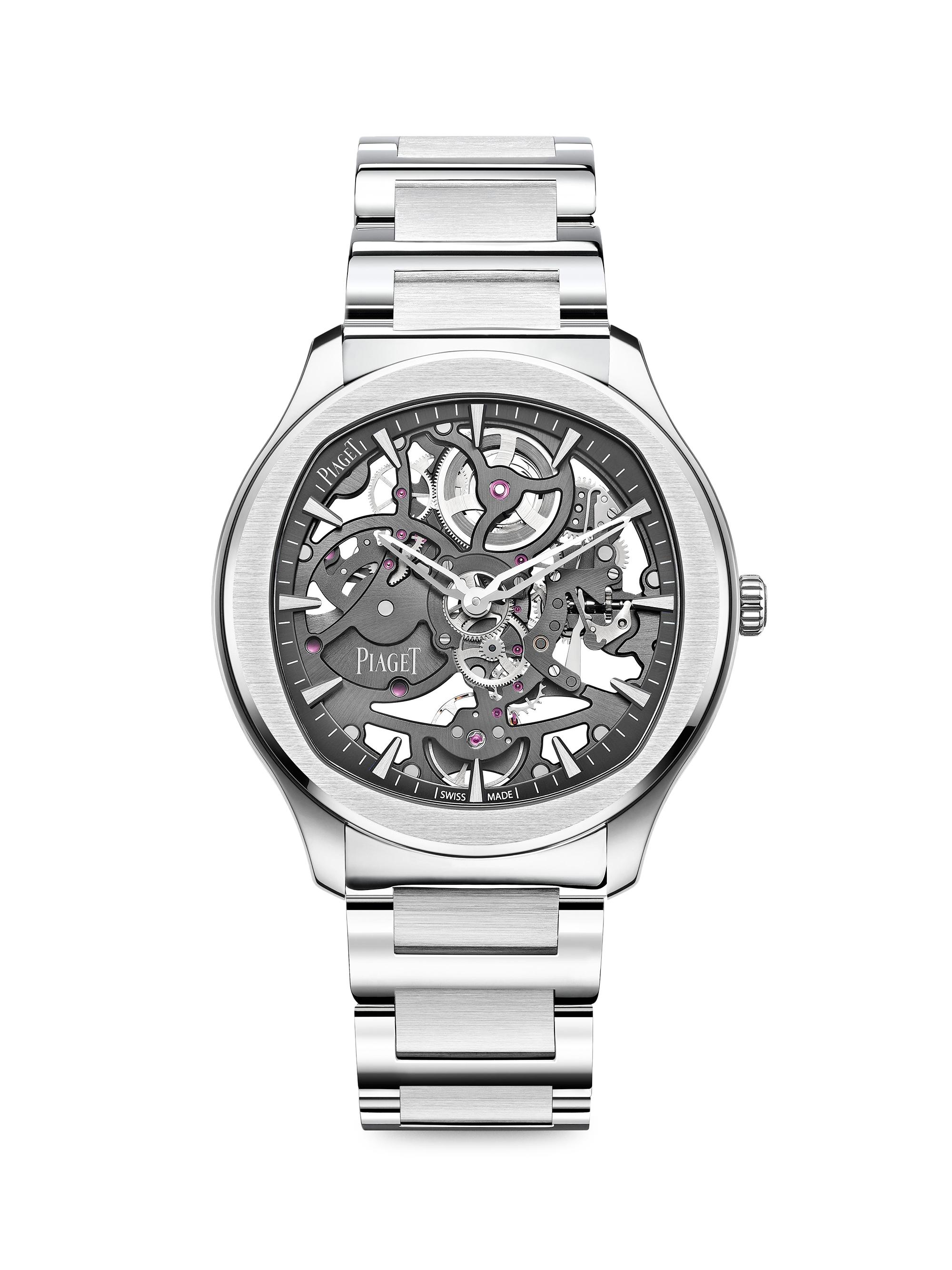 Piaget Polo Stainless Steel Skeleton Watch