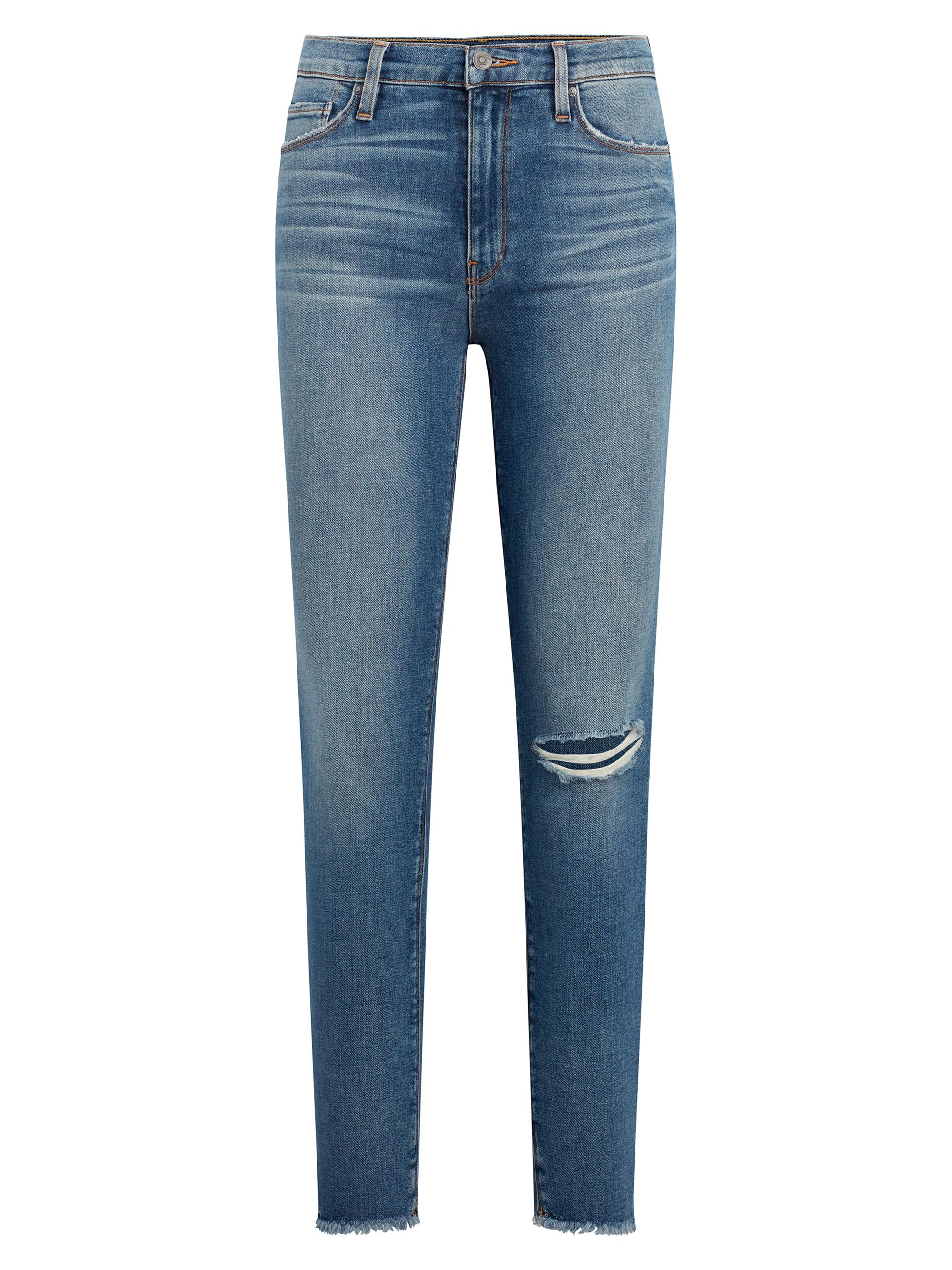 Hudson Jeans Women's Barbara High-Rise Distressed Super Skinny Jeans - Dest Padu