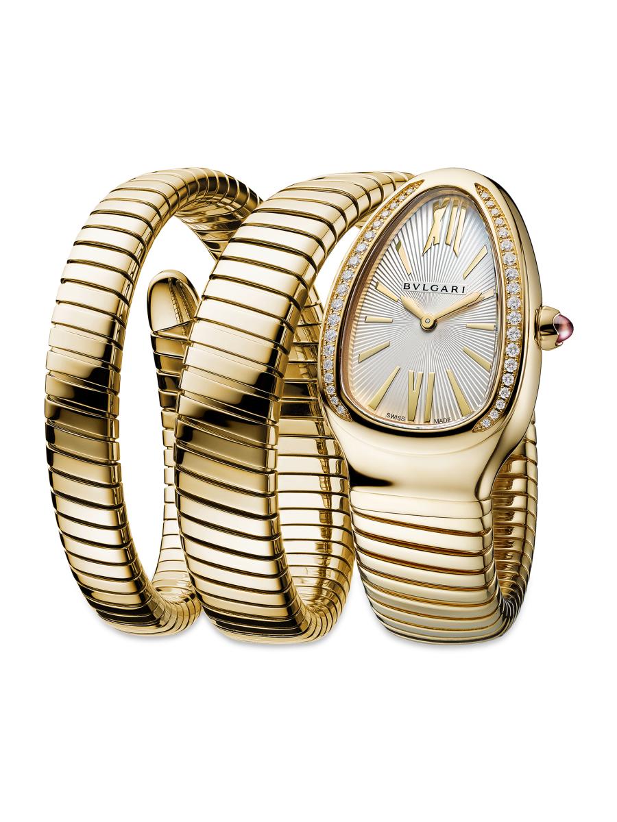 BVLGARI Serpenti Tubogas Yellow Gold & Diamond Double Twist